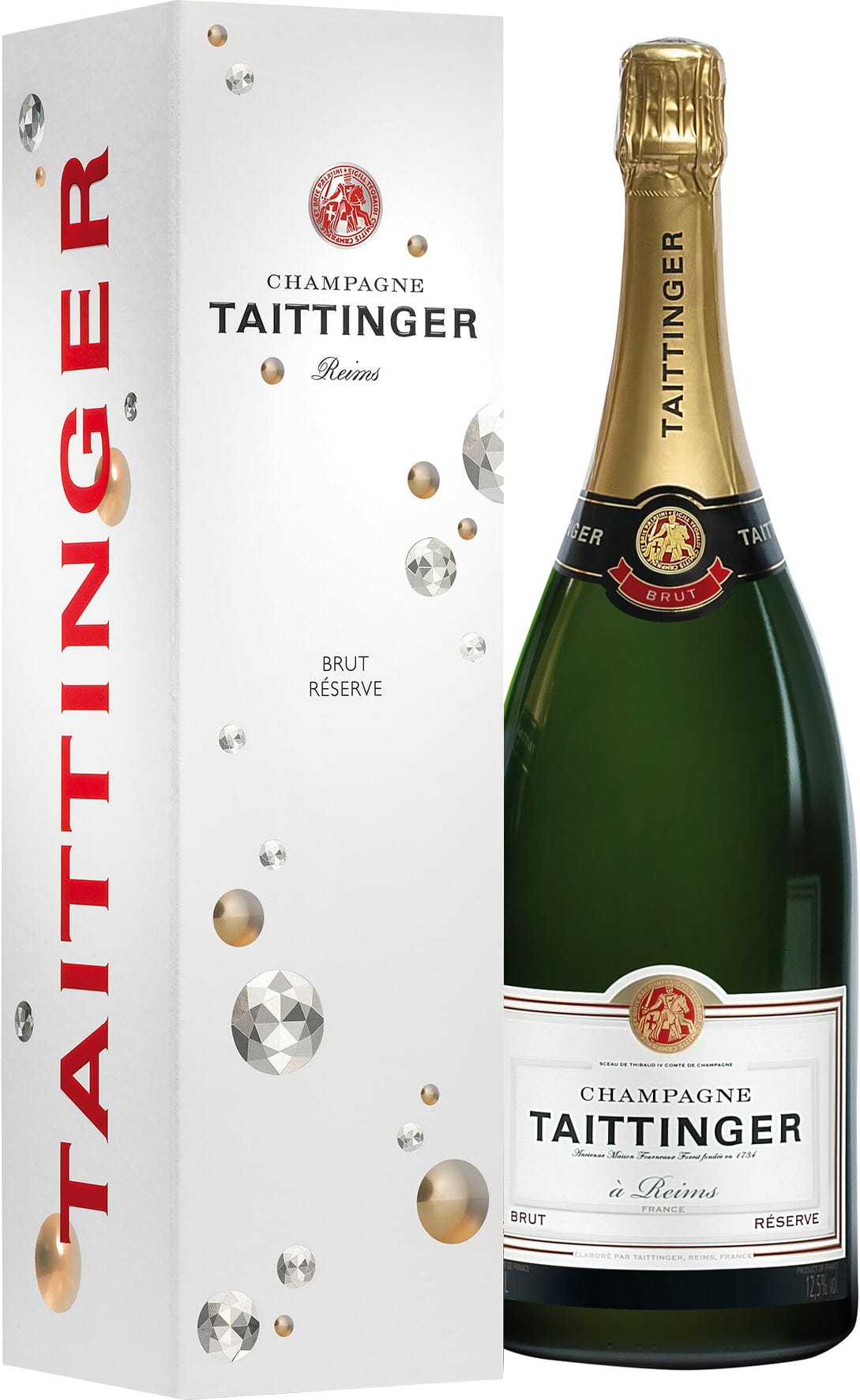 Taittinger Brut Réserve Magnum 1,5L in Geschenkpackung
