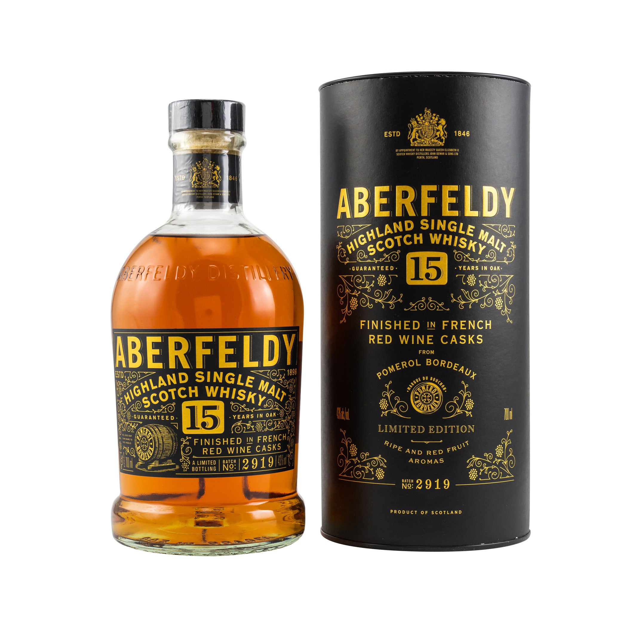 Aberfeldy 15 Jahre French Red Wine Finish -Limited Editio