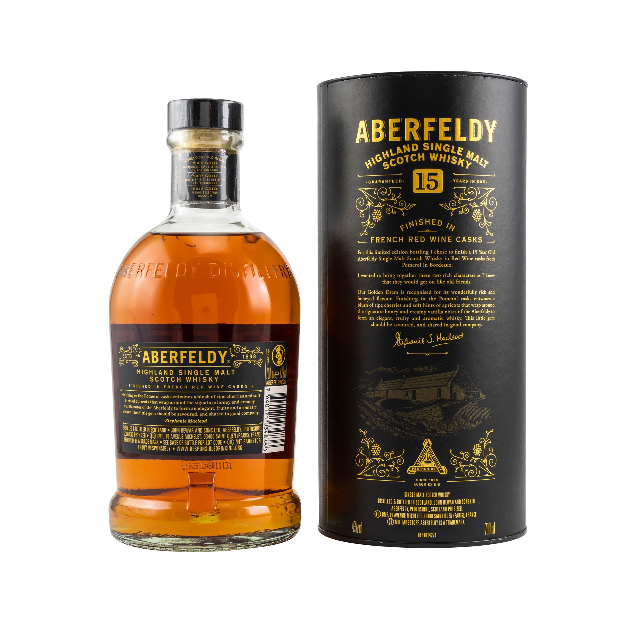 Aberfeldy 15 Jahre French Red Wine Finish -Limited Editio