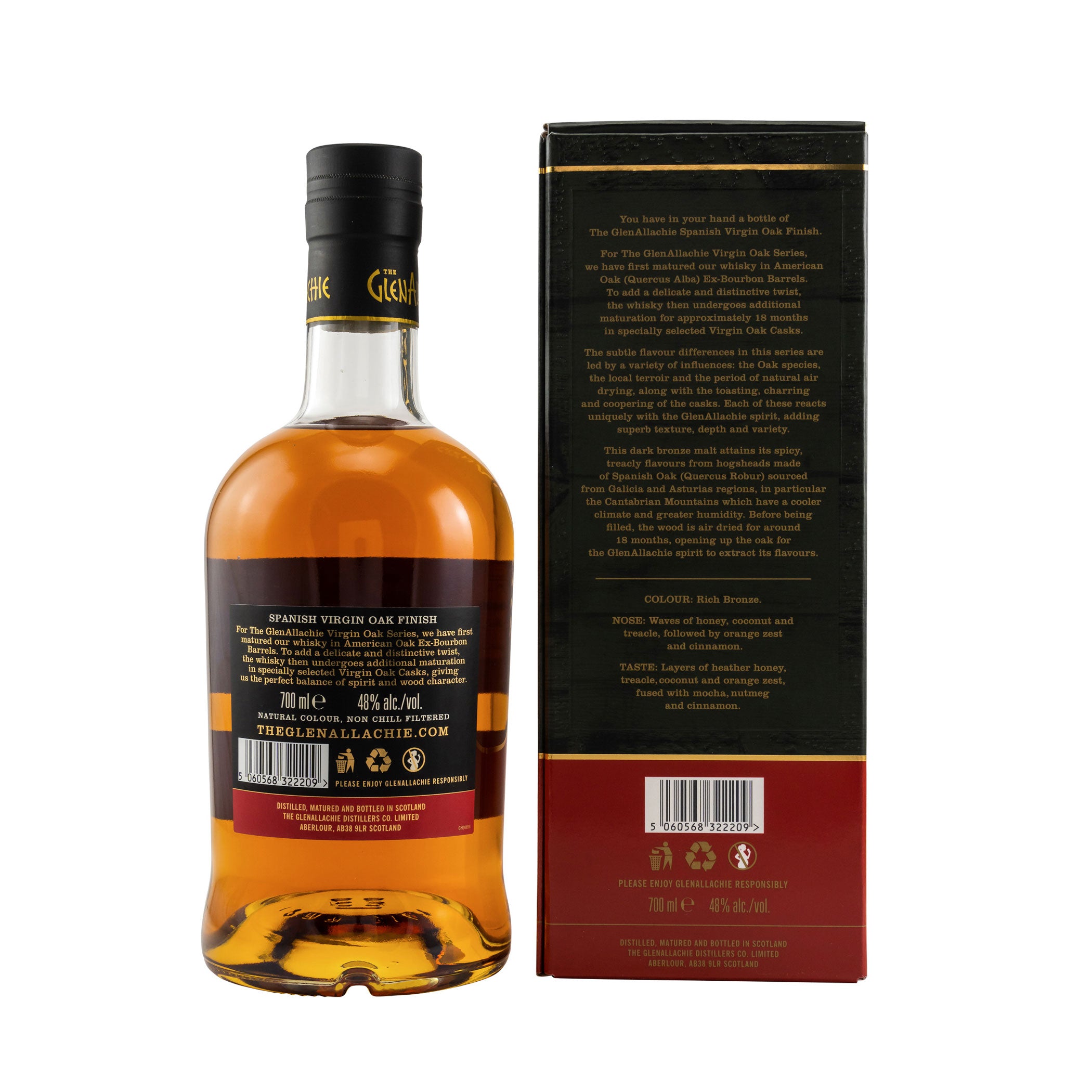 GlenAllachie 12 Jahre Spanish Oak Wood Finish