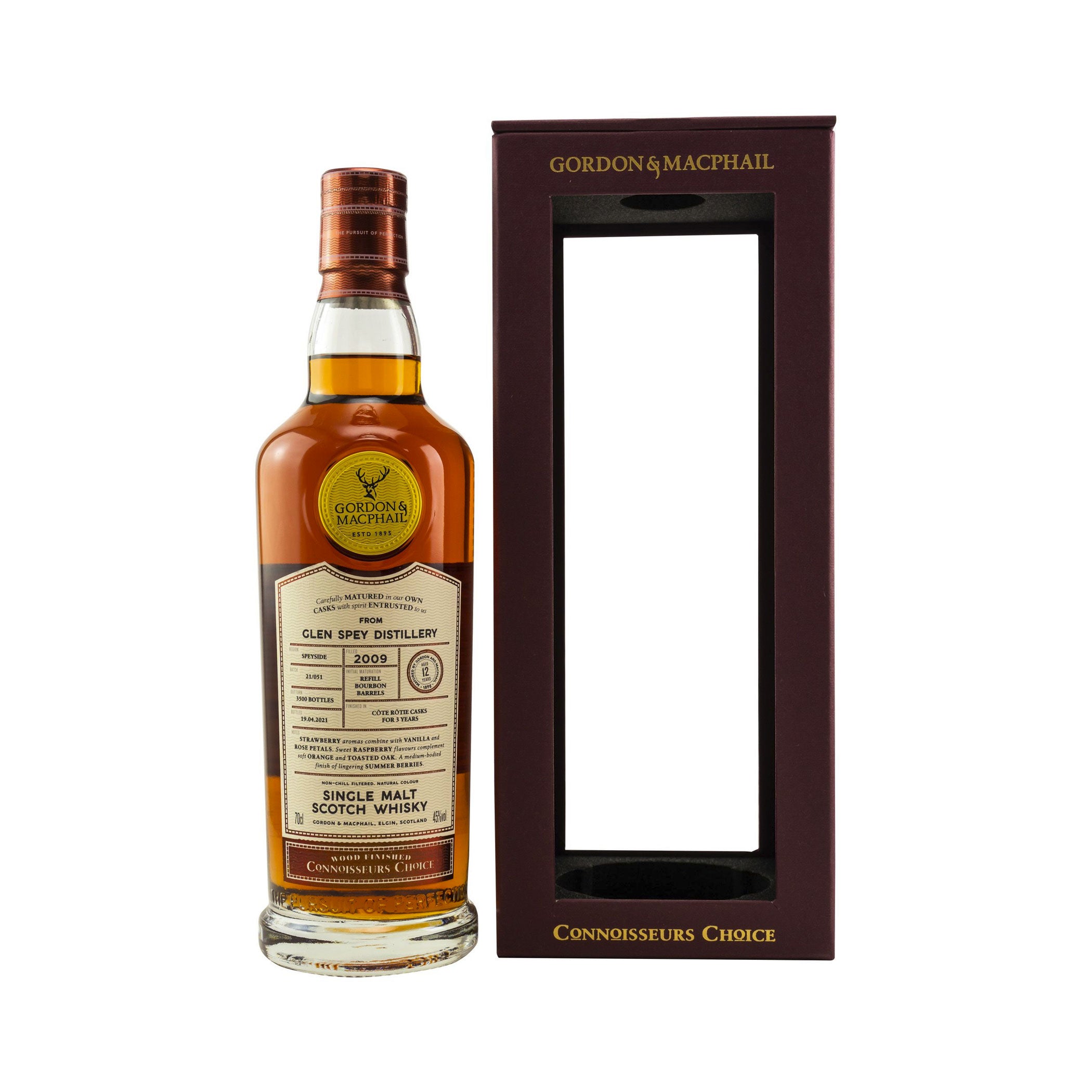 Glen Spey 2009/2021 Gordon & MacPhail  CC Cote Rotie Wood Finish