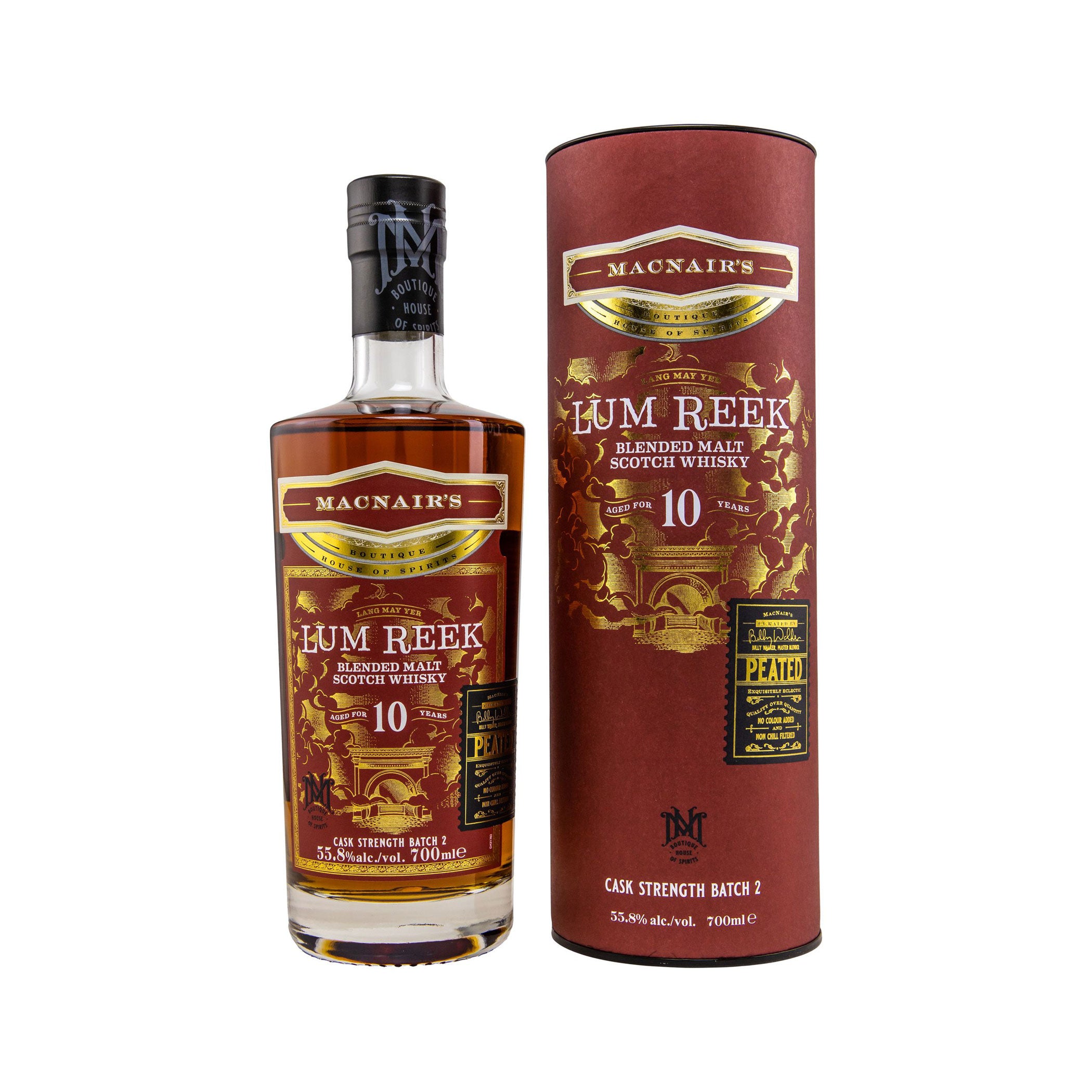 MacNairs Lum Reek 10 Years - Cask Strength Batch 2 - Malt Scotch Whisky