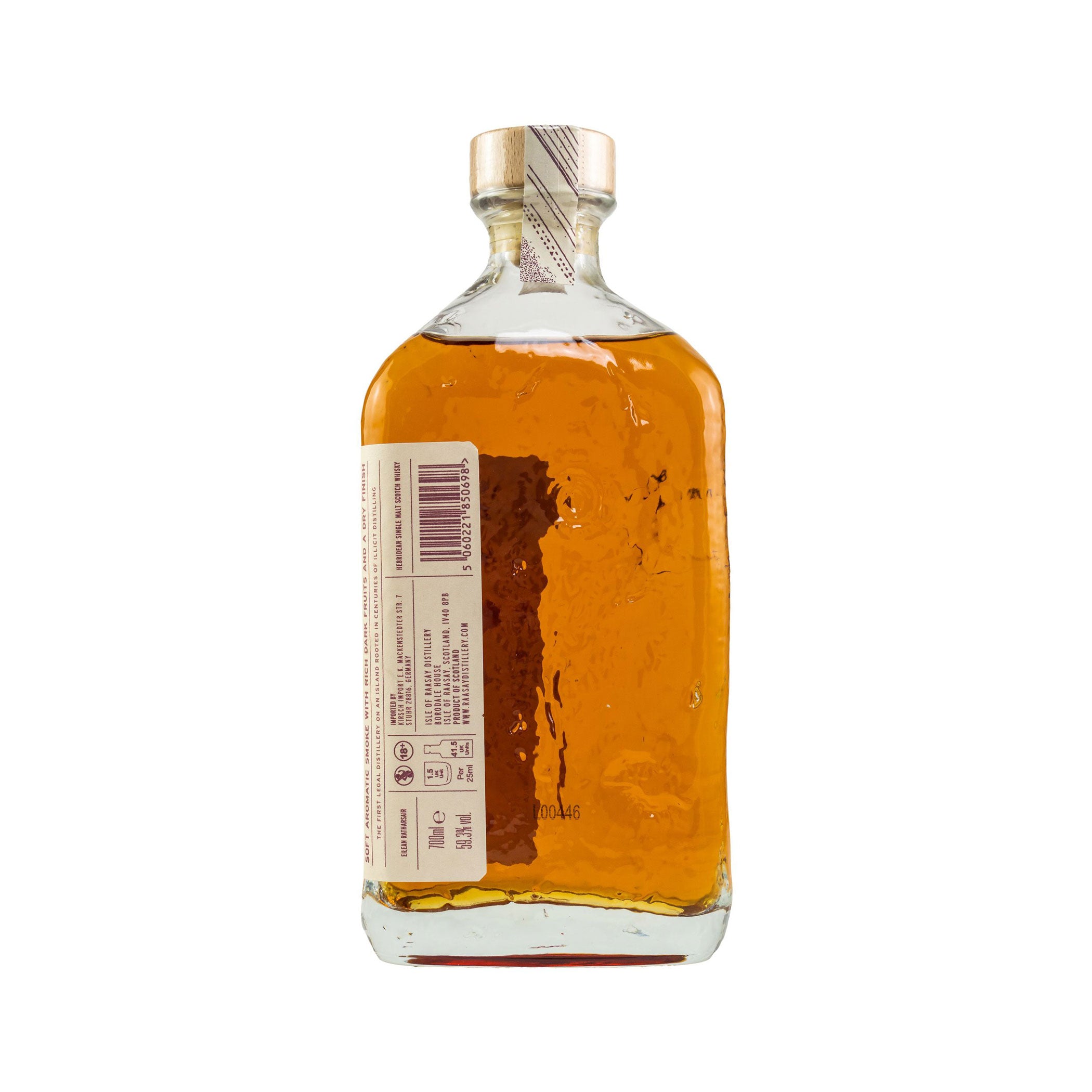 Isle of Raasay Single Malt Kirsch 45th anniversary double cask - Peated Hebridean Single Malt Scotch Whisky
