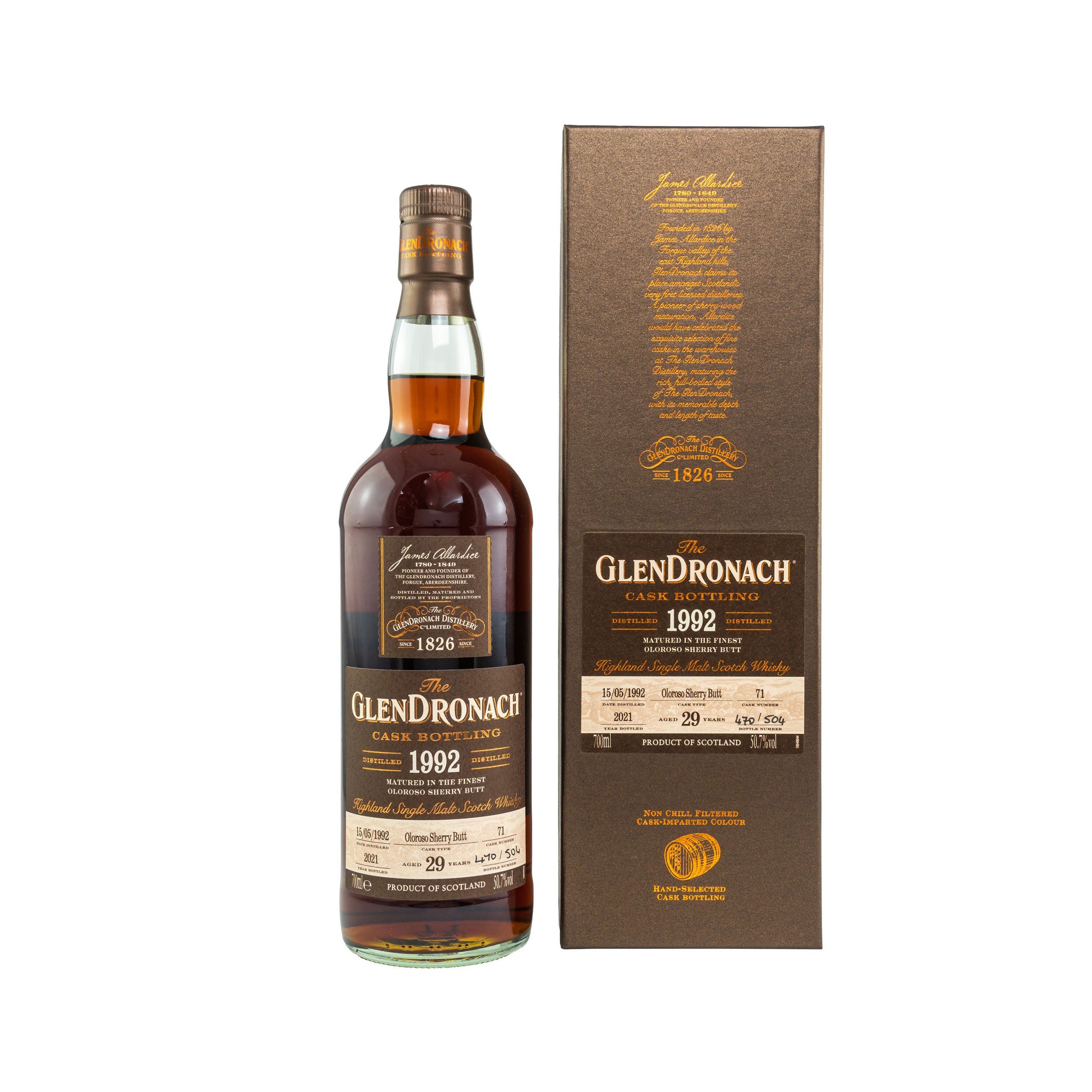 Glendronach 1992/2021 - 29 Jahre - Oloroso Sherry Butt  #71