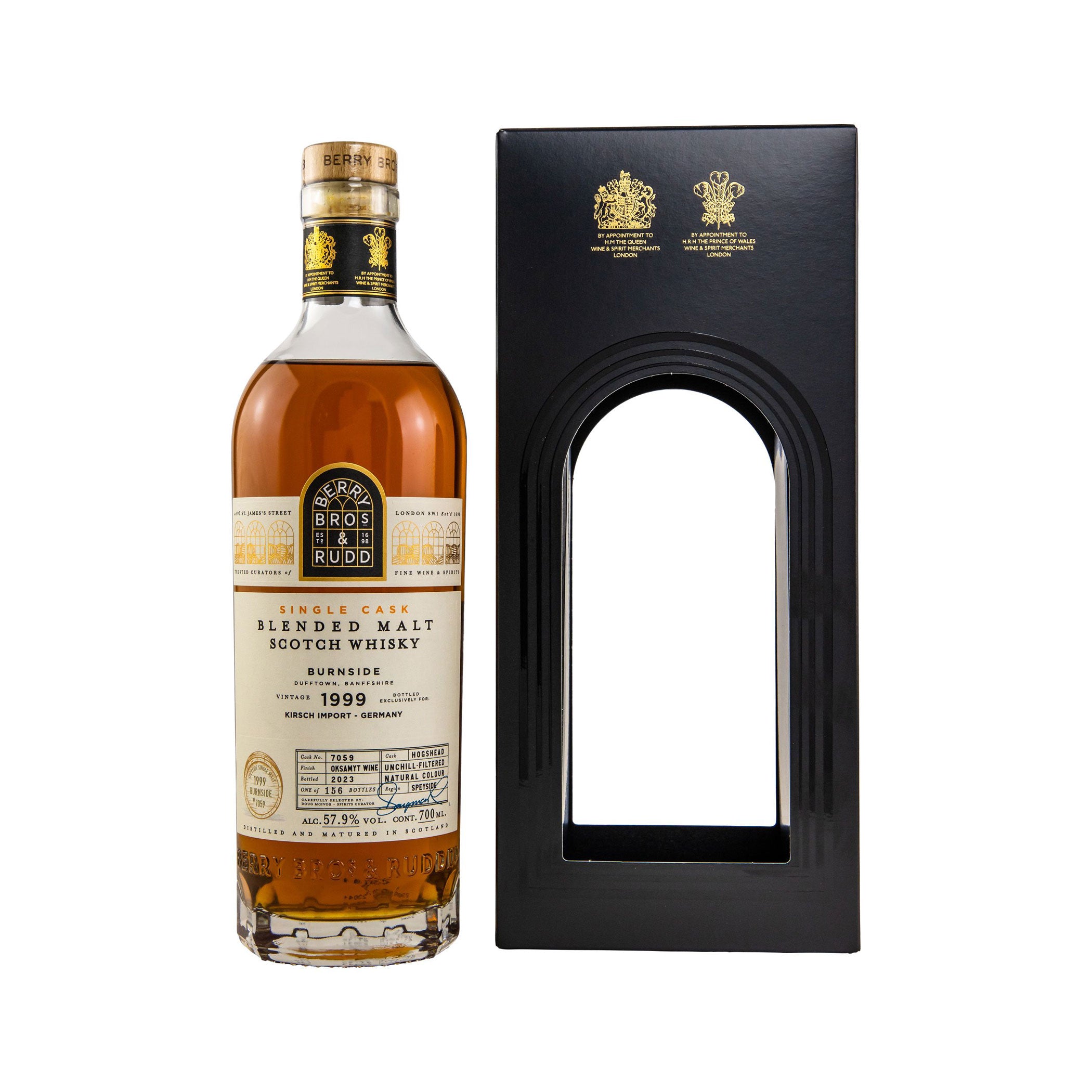 Burnside 1999/2023 - Oksamyt Wine Cask Berry Bros. &amp; Rudd Speyside Single Malt Scotch Whisky