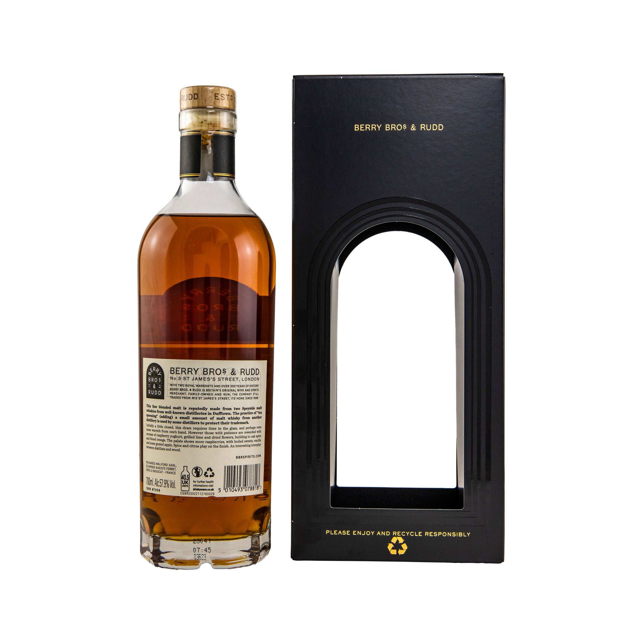 Burnside 1999/2023 - Oksamyt Wine Cask Berry Bros. &amp; Rudd Speyside Single Malt Scotch Whisky