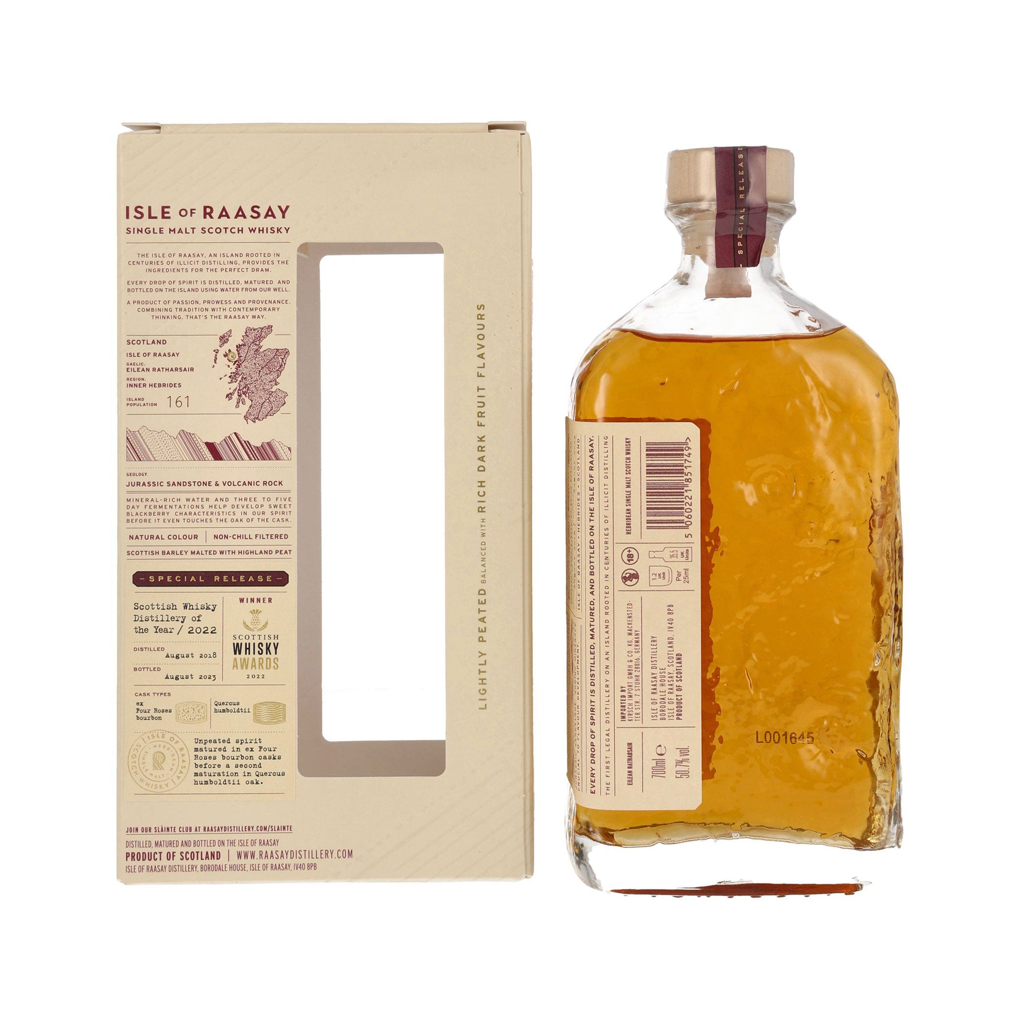 Isle of Raasay 2018/2023 Single - Malt Whisky - Scottish Distillery of the Year Edition