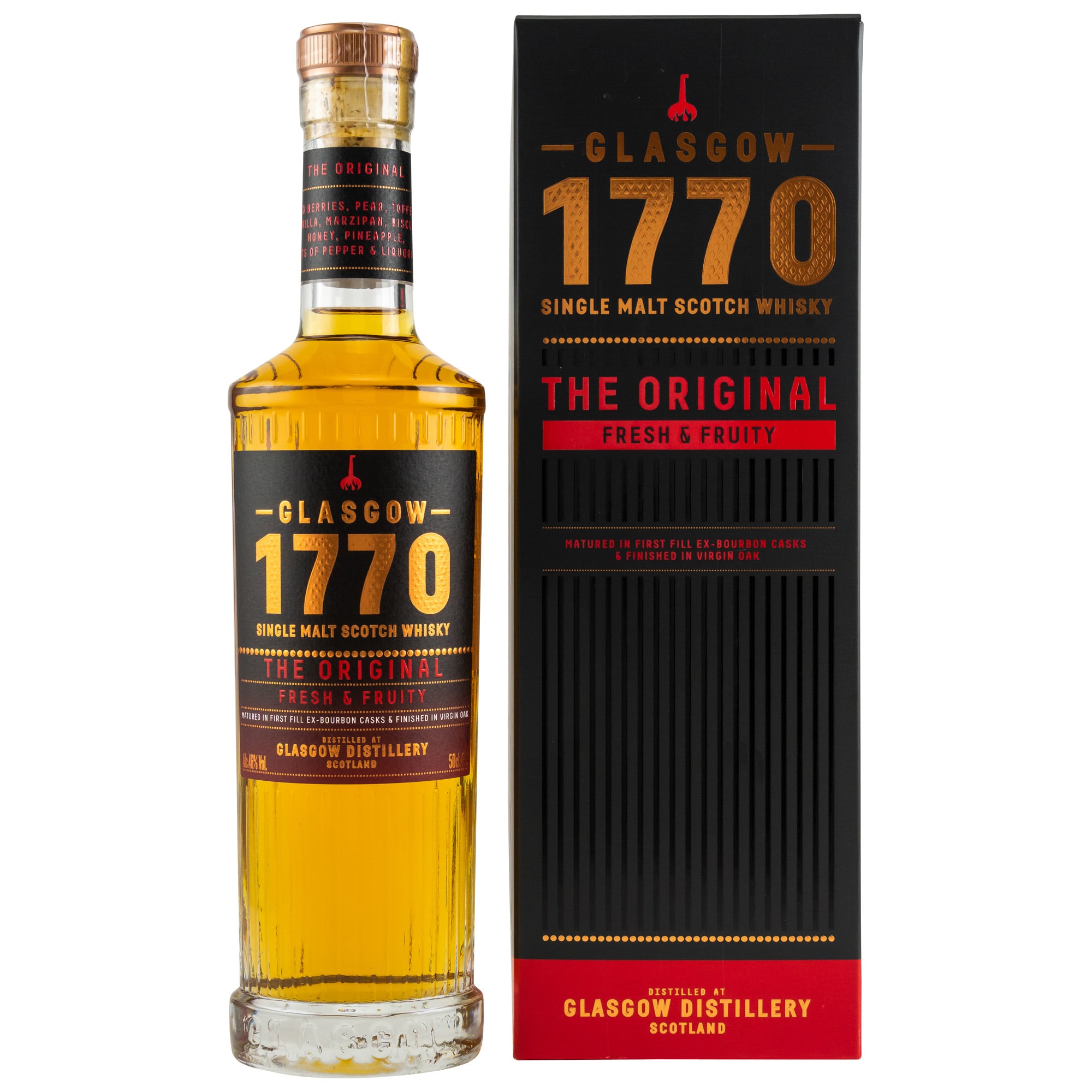 1770 Glasgow Single Malt Scotch Whisky  - The Original - Glasgow Distillery