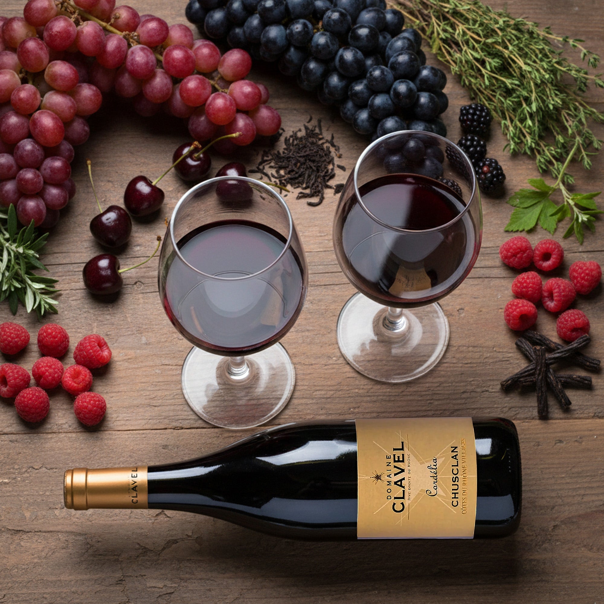 2017 Domaine Clavel Cotes du Rhone Villages Chusclan Cordelia - Frankreich