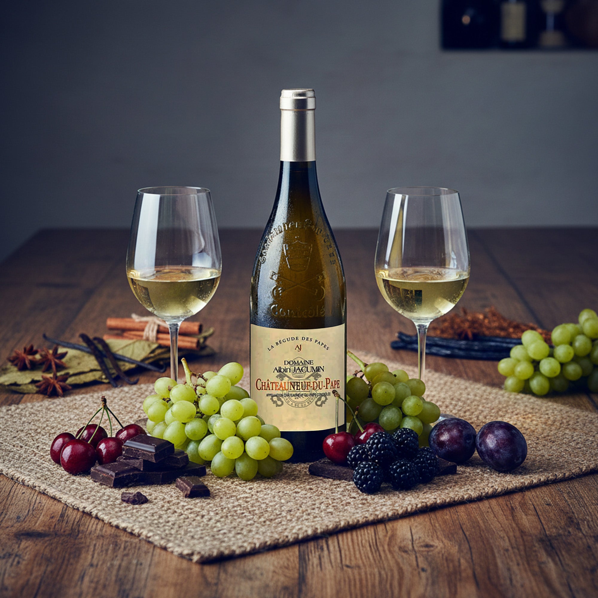 2023 Domaine Albin Jacumin Chateauneuf-du-Pape Blanc La Begude des Papes - Frankreich - Domaine Albin Jacumin - Feinste Spirituosen