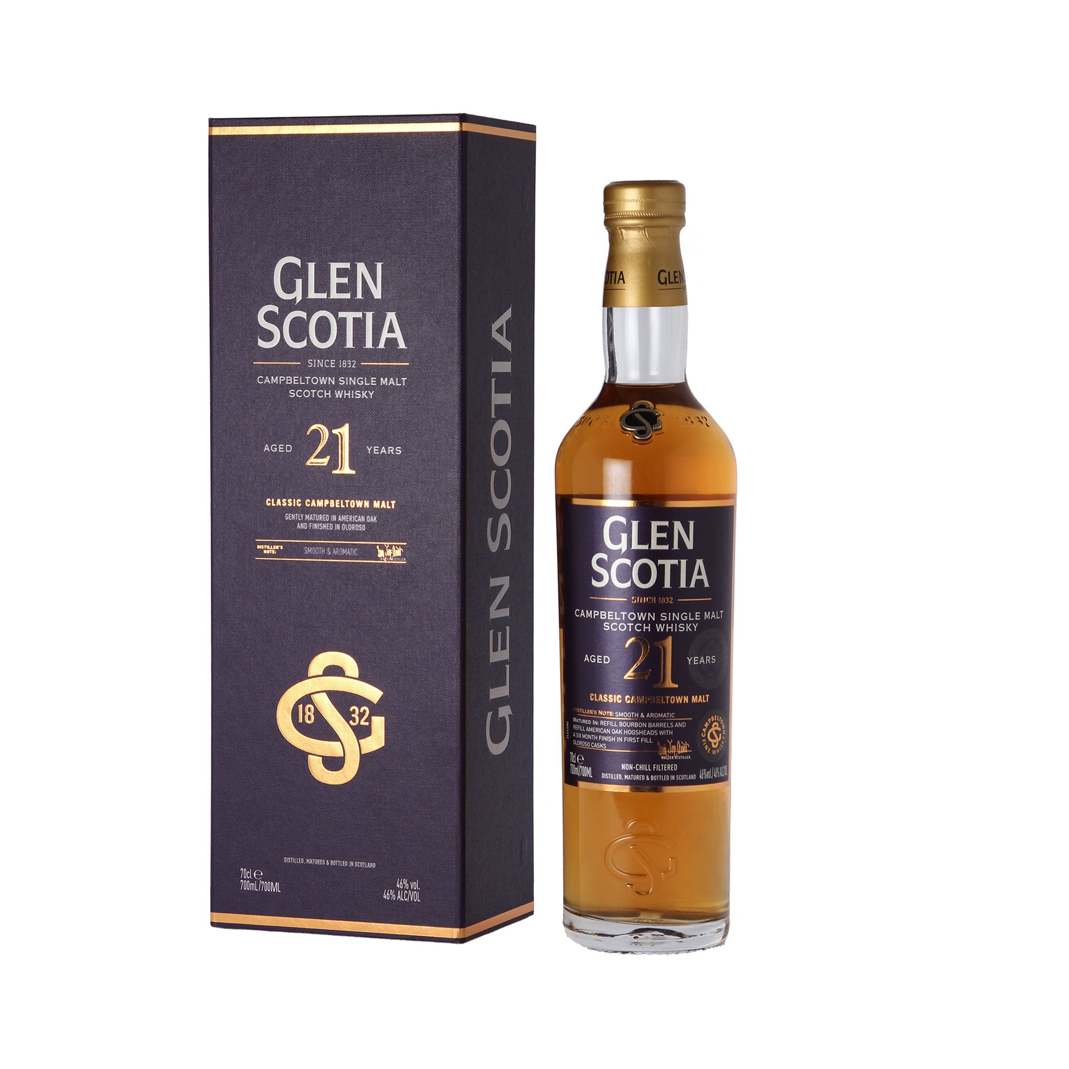 Glen Scotia 21 Jahre - Second Edition - Single Malt Whisky - Campbeltown