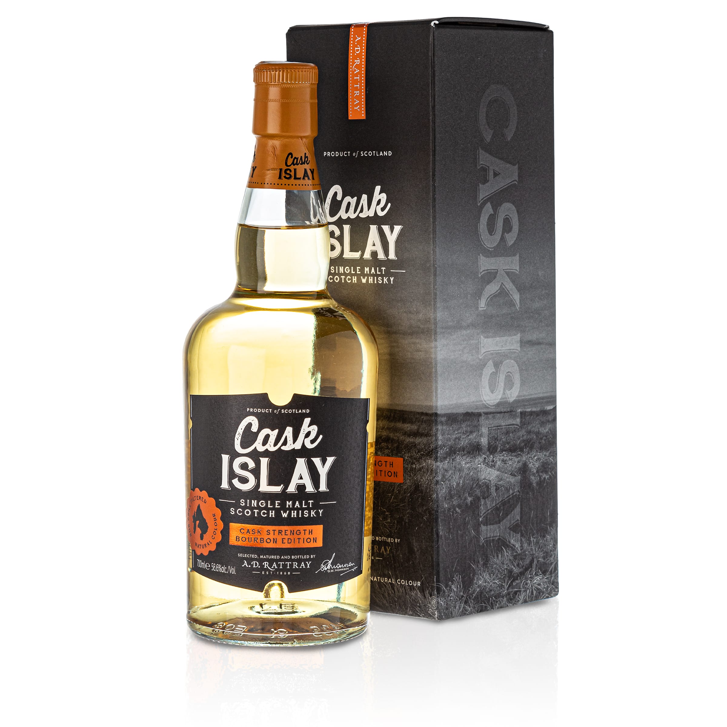 Cask Islay, Cask Strength Bourbon Ed., A.D.Rattray, 58,6 %