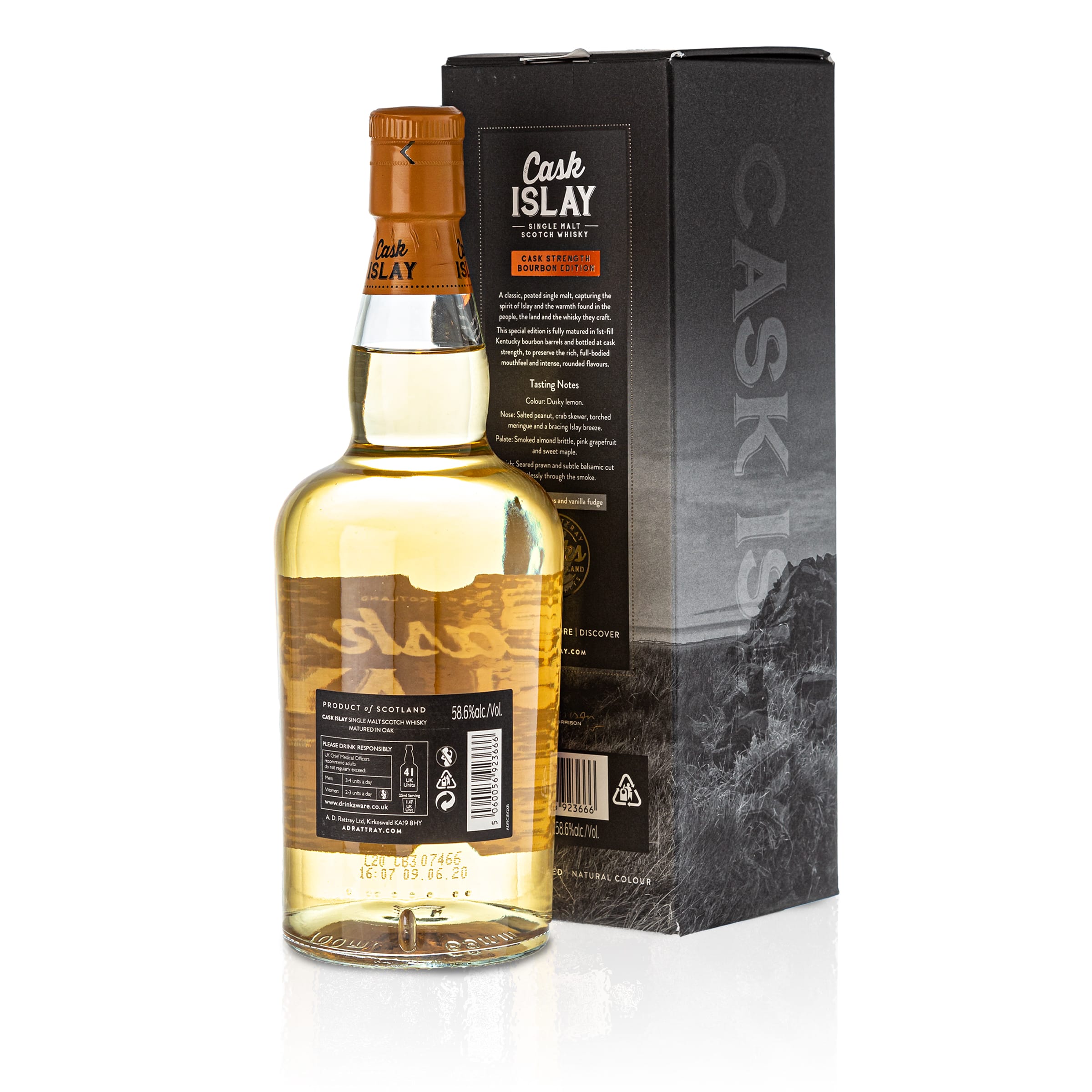 Cask Islay, Cask Strength Bourbon Ed., A.D.Rattray, 58,6 %
