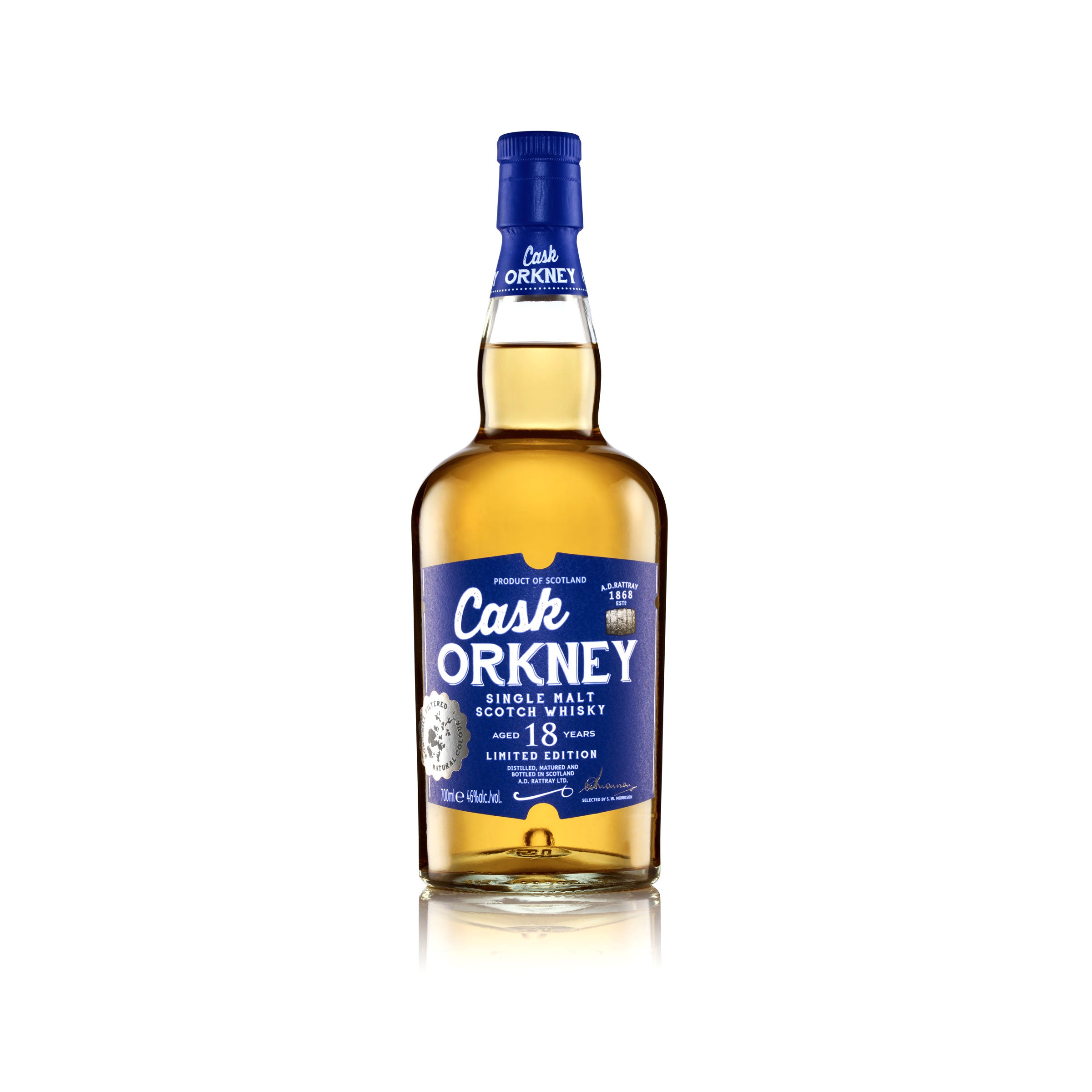 A.D.Rattray, Cask Orkney, 18 J., 46 % - A.D.Rattray