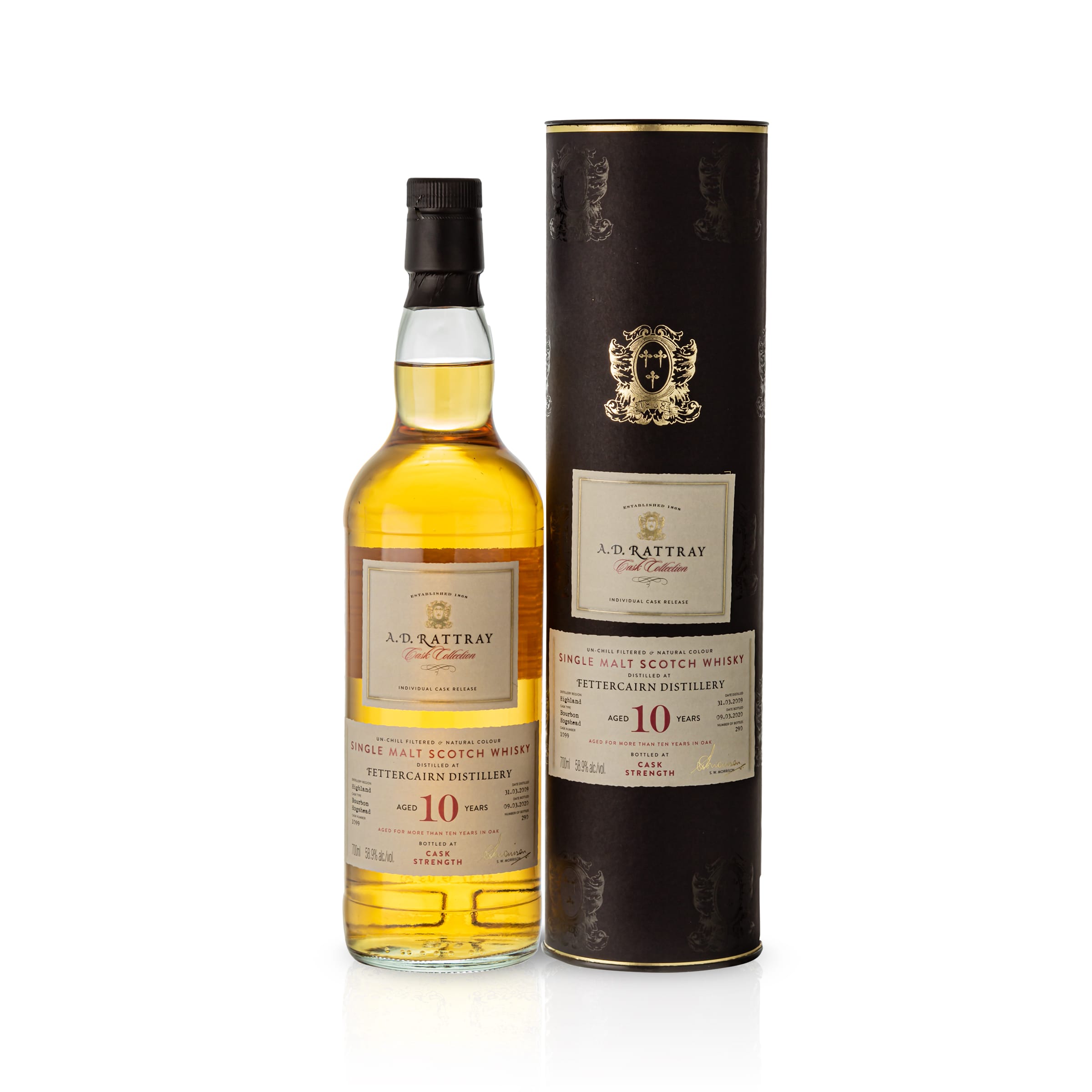 Fettercairn, A.D.Rattray, 2009, 10 Jahre, 58,9 % Cask #1099