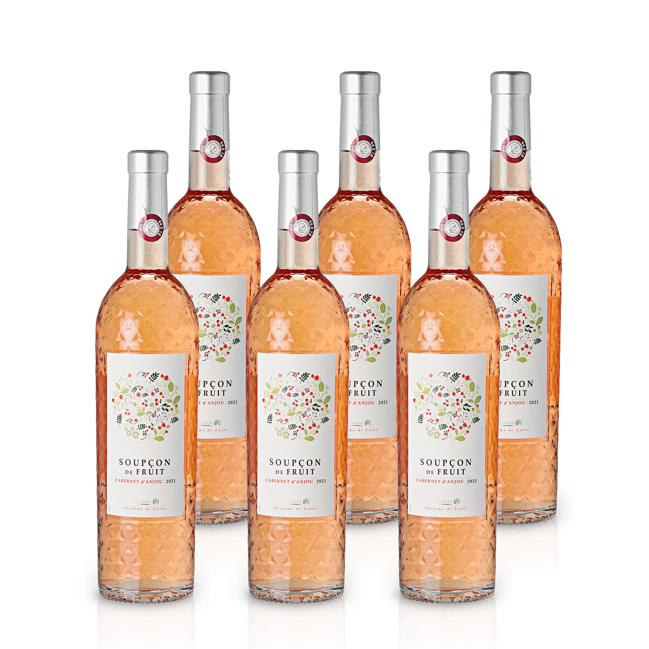 Cabernet d'Anjou Roséwein halbtrocken 0,75L - Soupçon de Fruit -  LaCheteau, Frankreich