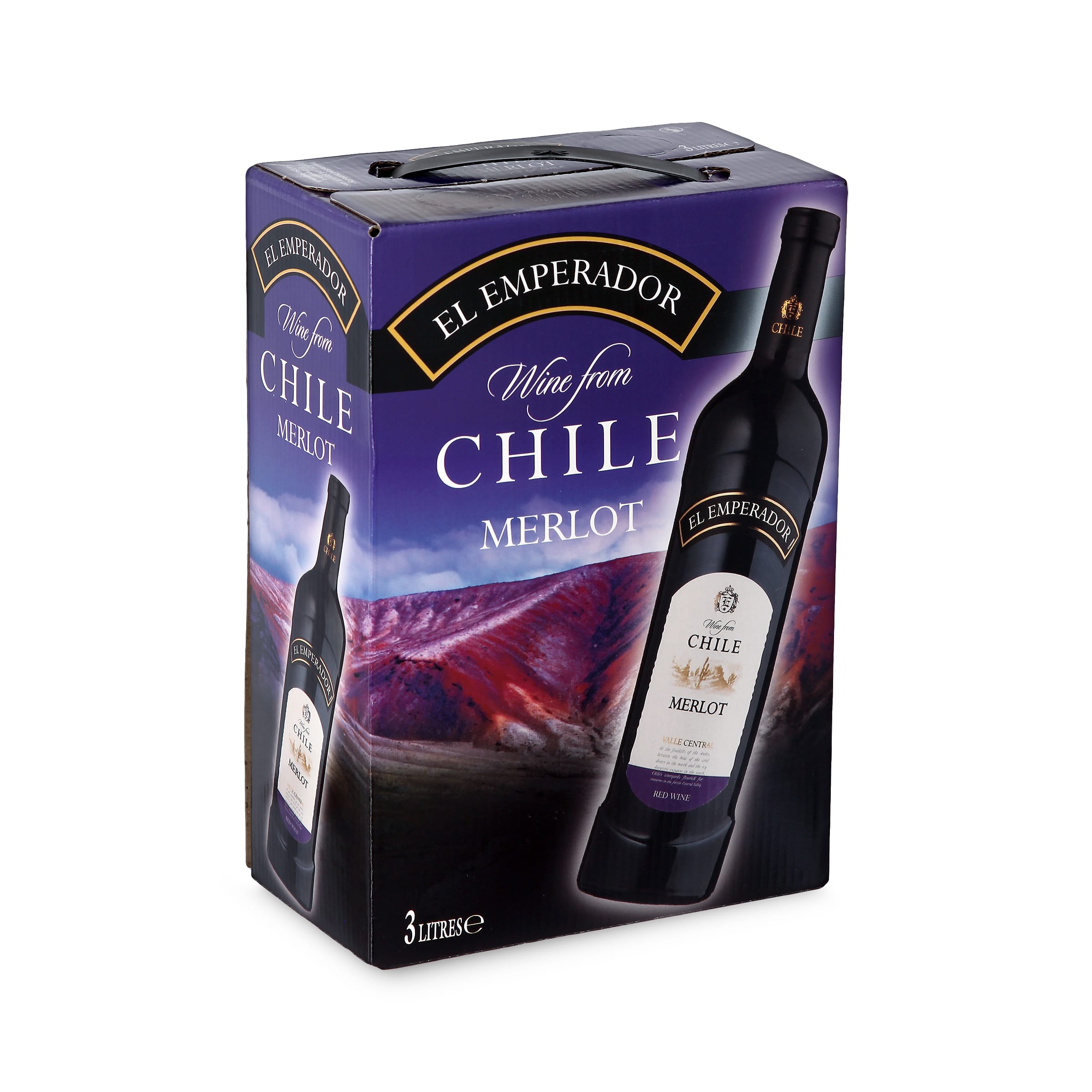 Merlot - El Emperador - Bag-in-Box 3L - Rotwein trocken aus Chile - El Emperador - Feinste Spirituosen