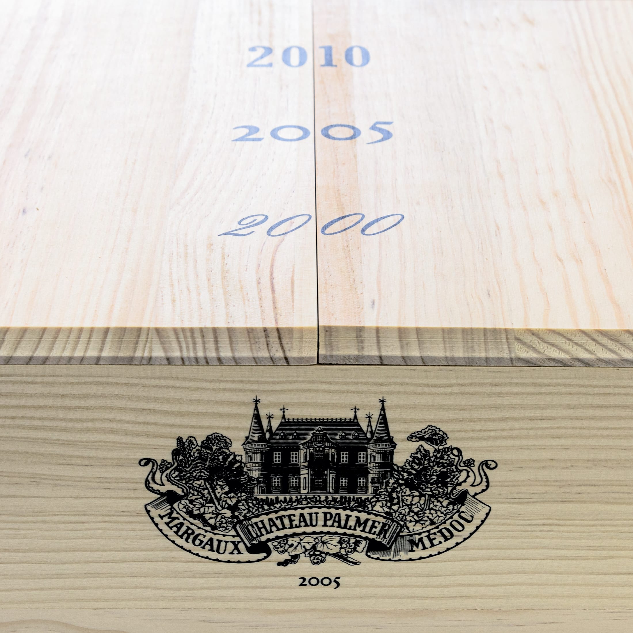 Figeac 2010, Palmer 2005, Leoville Las Cases 2000 Sammlerbox - 3 Flaschen Rotwein trocken (0,75 l) in limitierter Holzbox