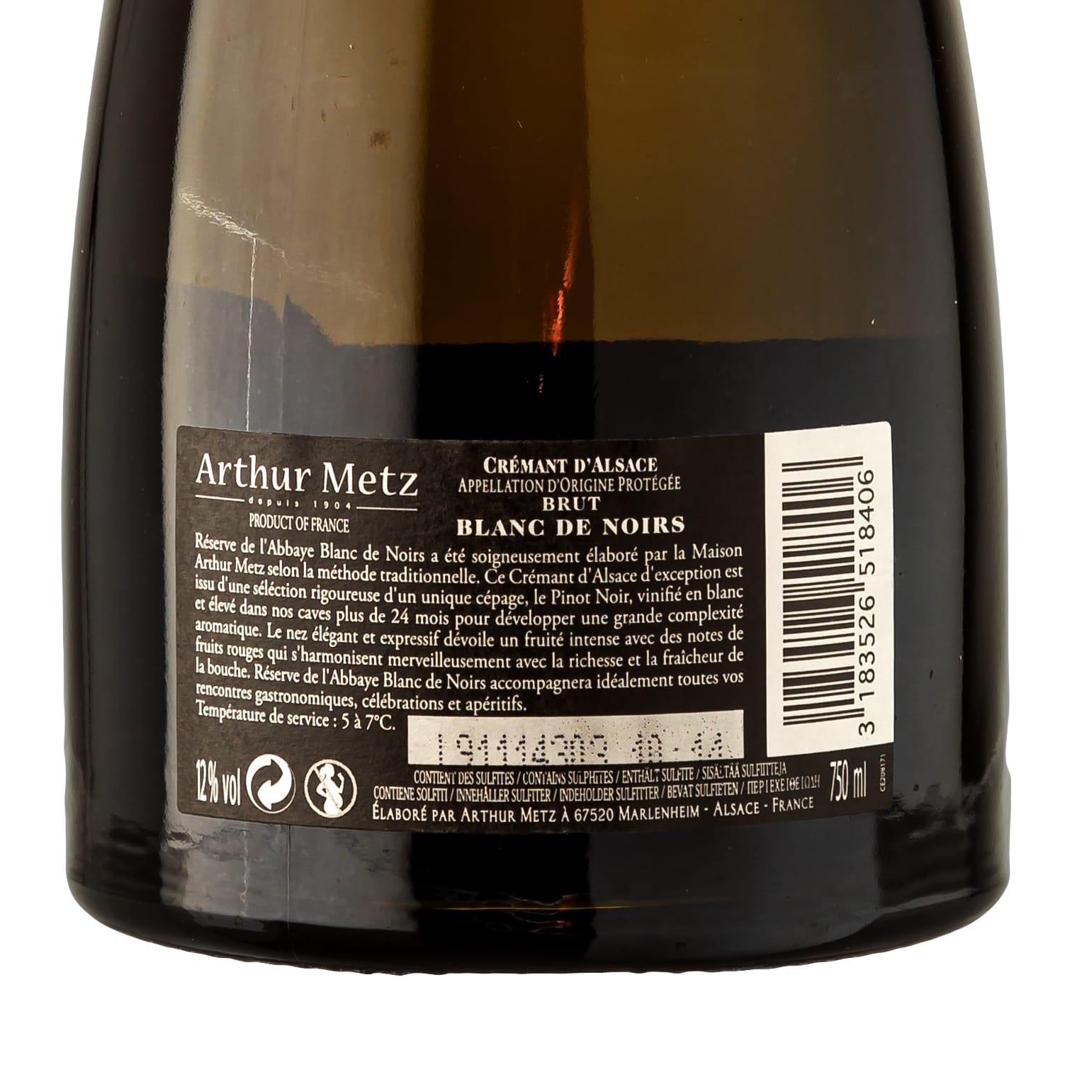 Crémant d' Alsace Réserve de l'Abbaye Blanc de Noirs