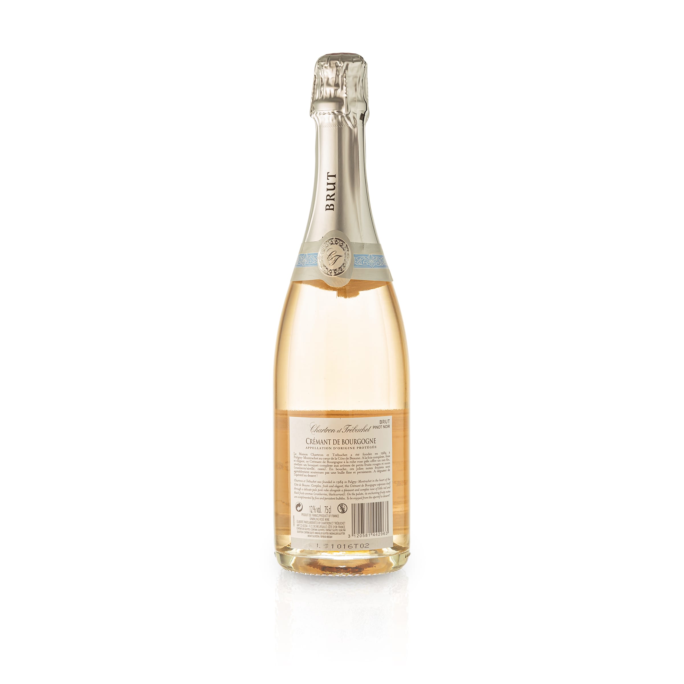 Feinste Weine - 2 er Sektpaket - Domaine Chartron & Trébuchet - Crémant de Bourgogne  (2 * 0,75l)
