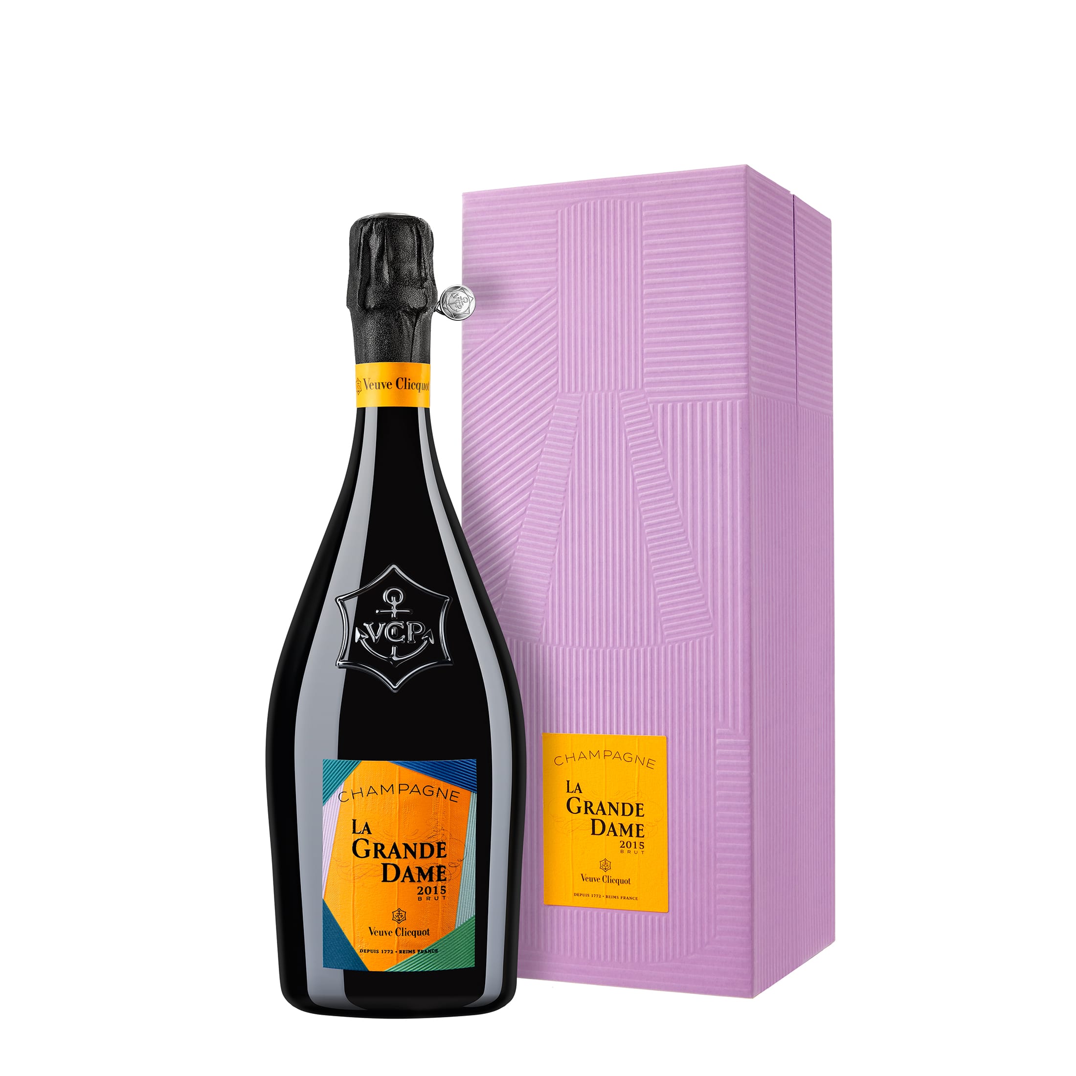 Champagne Veuve Clicquot La Grande Dame 2015 Brut - in Geschenkbox Farbe: LAVANDA