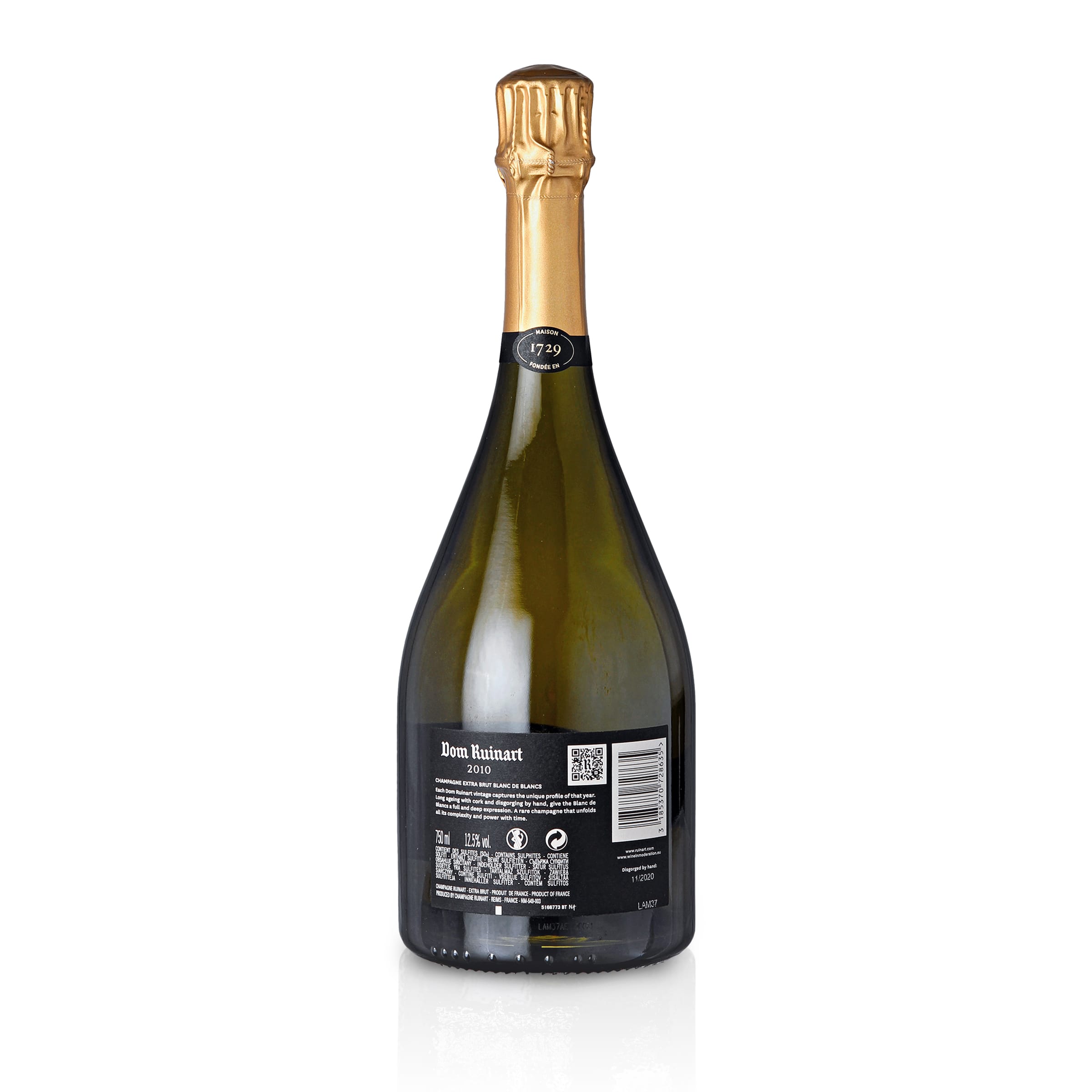 Dom Ruinart Blanc de Blancs 2010 Extra Brut Champagner