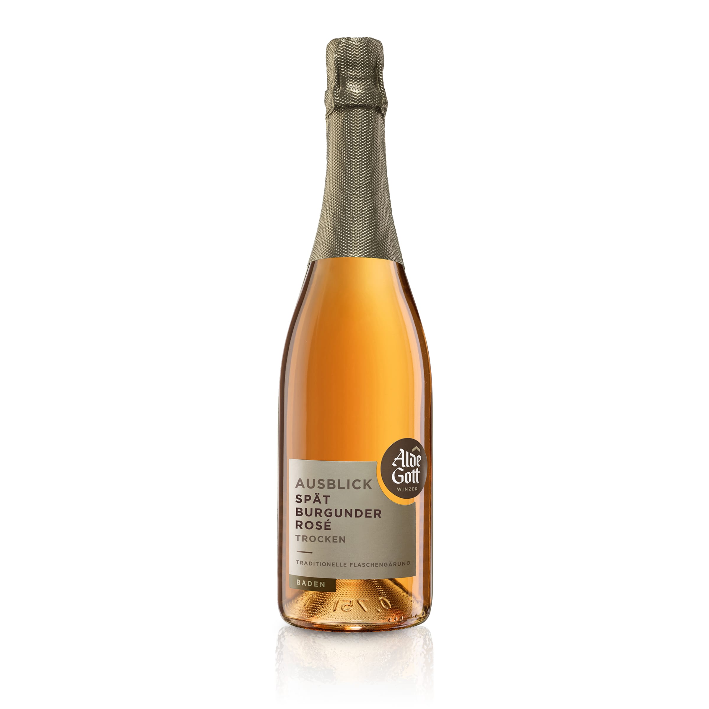 Spätburgunder Rosé Sekt Traditionelle Flaschengärung 2022 trocken - Alde Gott | Sekt 0,75L 12.0 %vol.