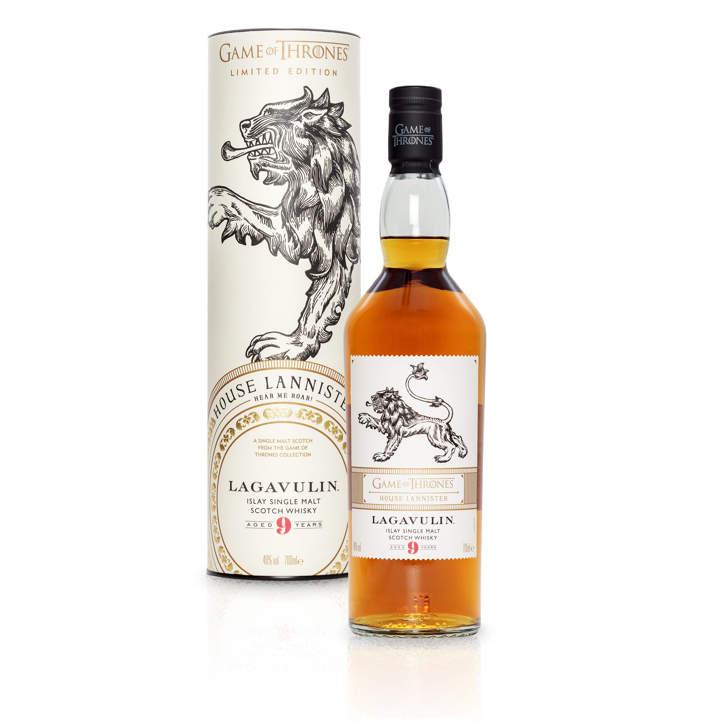 Lagavulin 9 Jahre Single Malt Scotch Whisky - Haus Lannister Game of Thrones Limitierte Edition