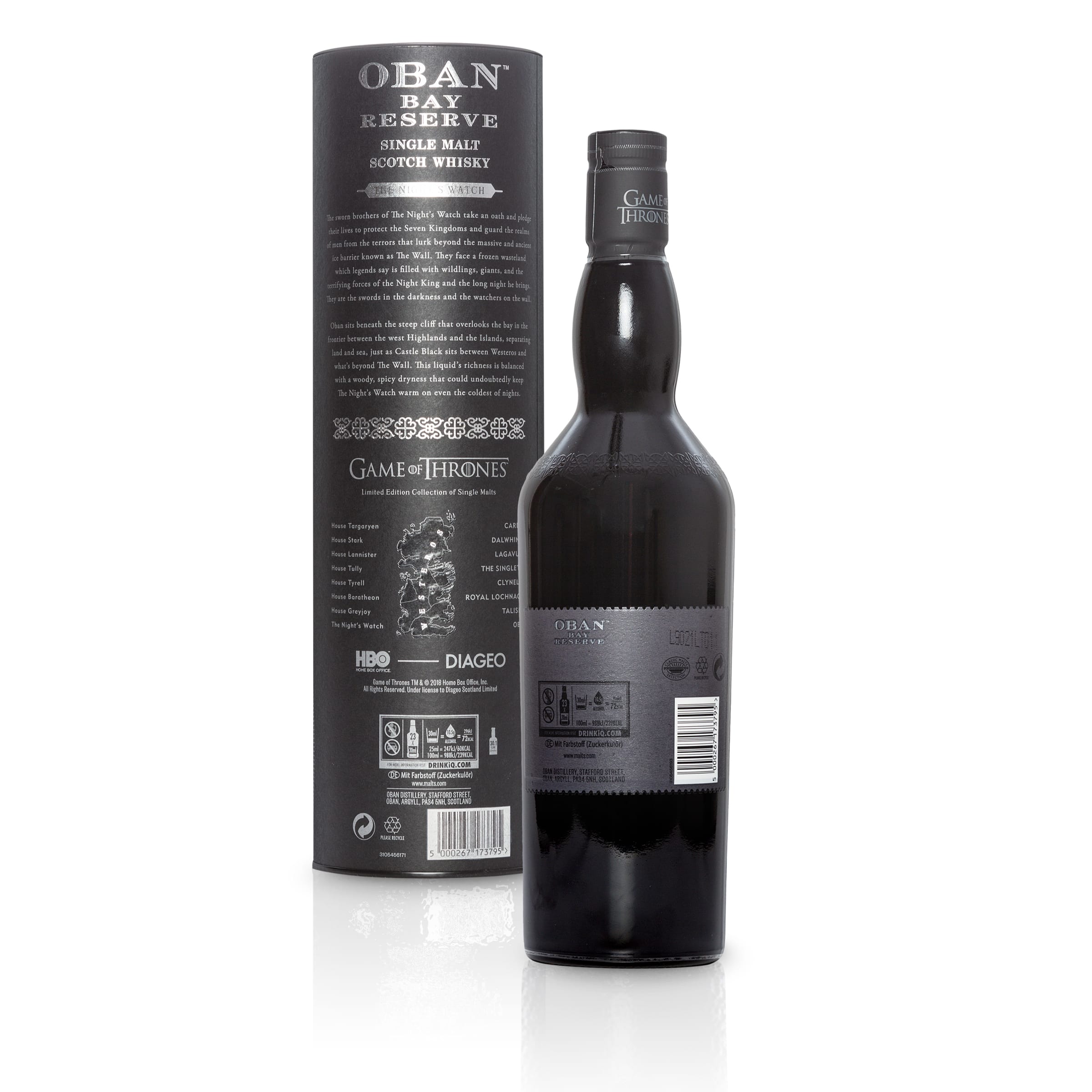 Oban Little Bay Reserve Single Malt Scotch Whisky – Die Nachtwache Game of Thrones Limitierte Edition