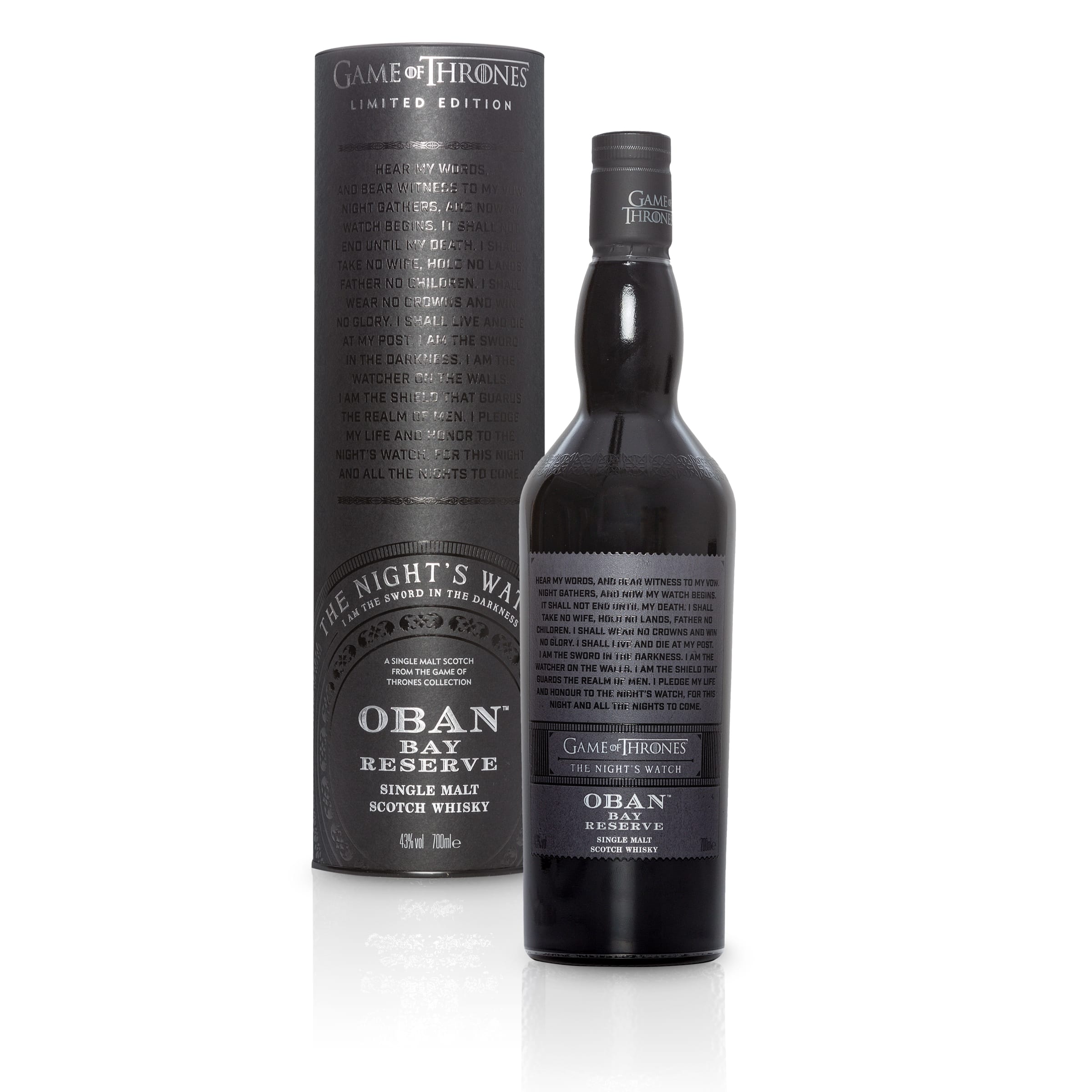 Oban Little Bay Reserve Single Malt Scotch Whisky – Die Nachtwache Game of Thrones Limitierte Edition
