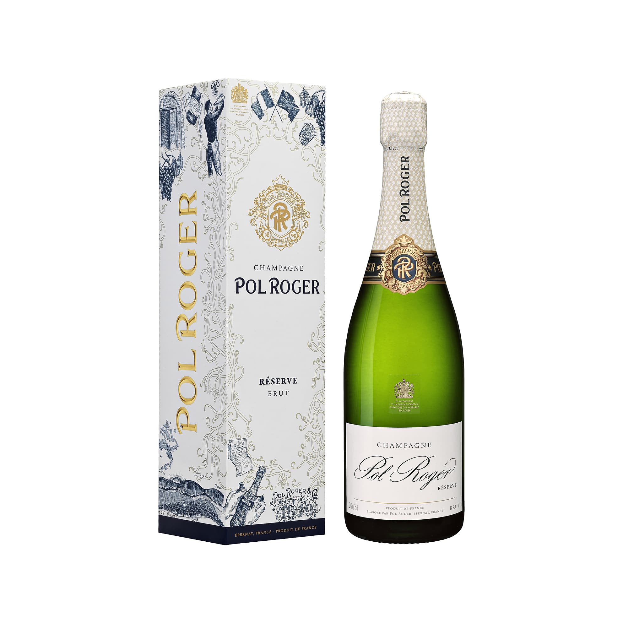 Brut Réserve 0,75L in Geschenkbox - Champagne Pol Roger - Champagne, Frankreich