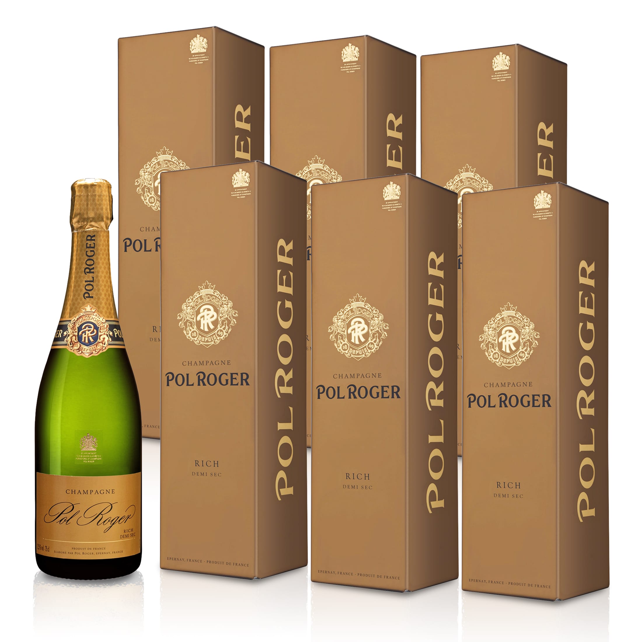 Pol Roger 'Rich' Demi Sec Champagner in Geschenkbox - Champagne, Frankreich