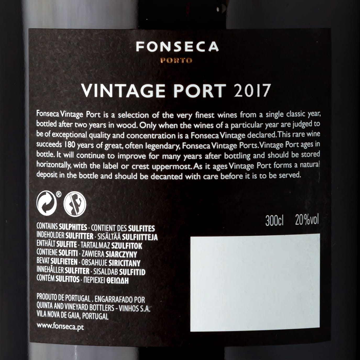 2017 Fonseca 3L Doppel-Magnum - Fonseca - Douro, Portugal