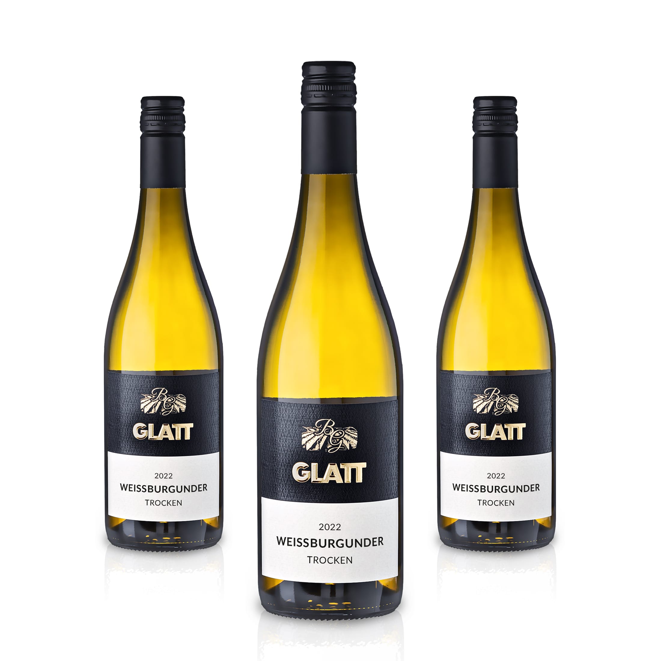 2022 Weißburgunder Weißwein trocken • GLATT • Qualitätswein vom Kaiserstuhl/Baden, Deutschland