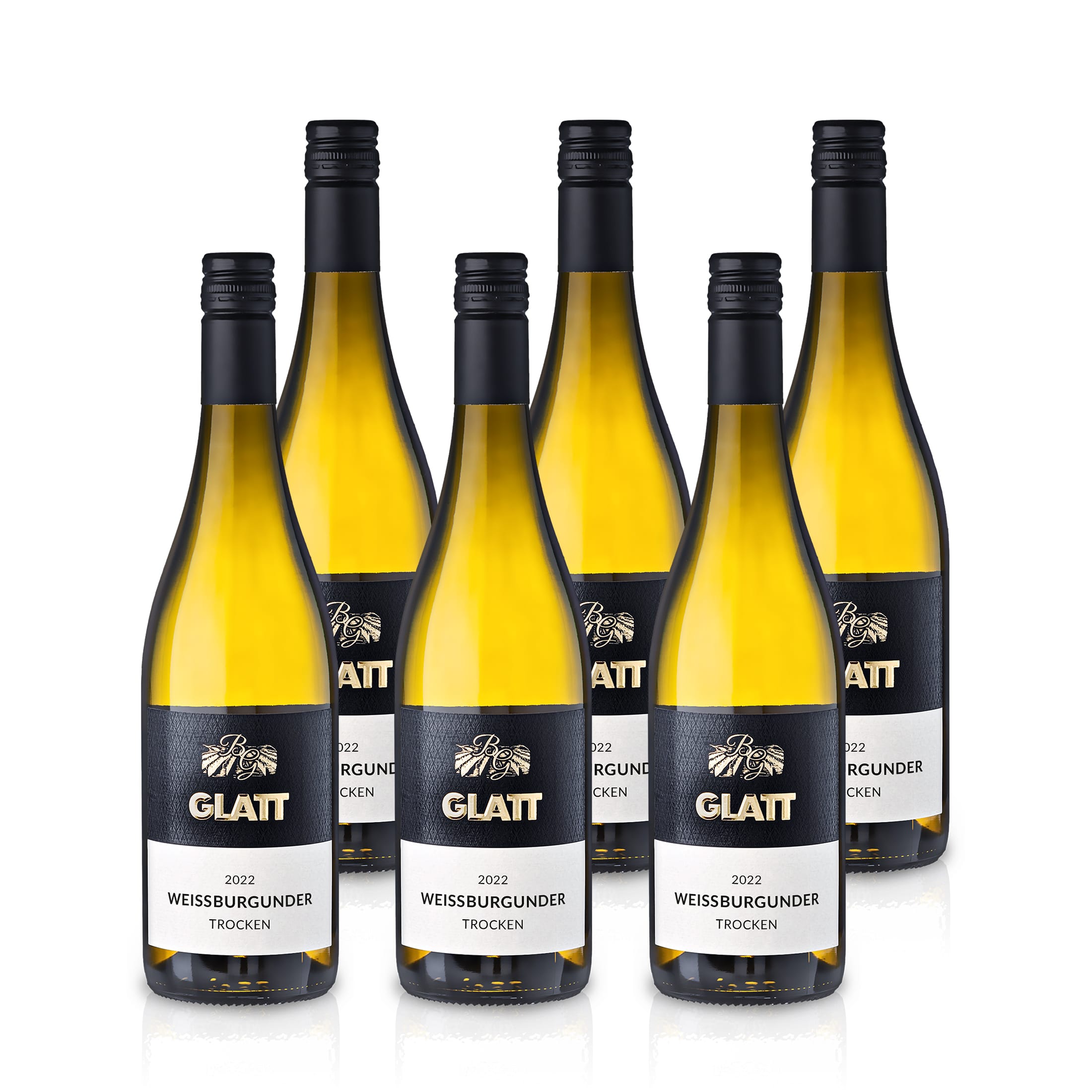2022 Weißburgunder Weißwein trocken • GLATT • Qualitätswein vom Kaiserstuhl/Baden, Deutschland