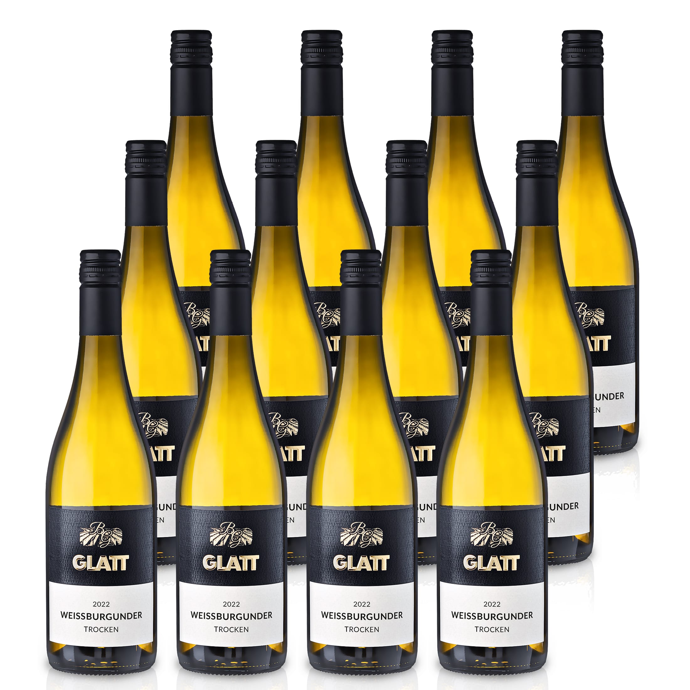 2022 Weißburgunder Weißwein trocken • GLATT • Qualitätswein vom Kaiserstuhl/Baden, Deutschland
