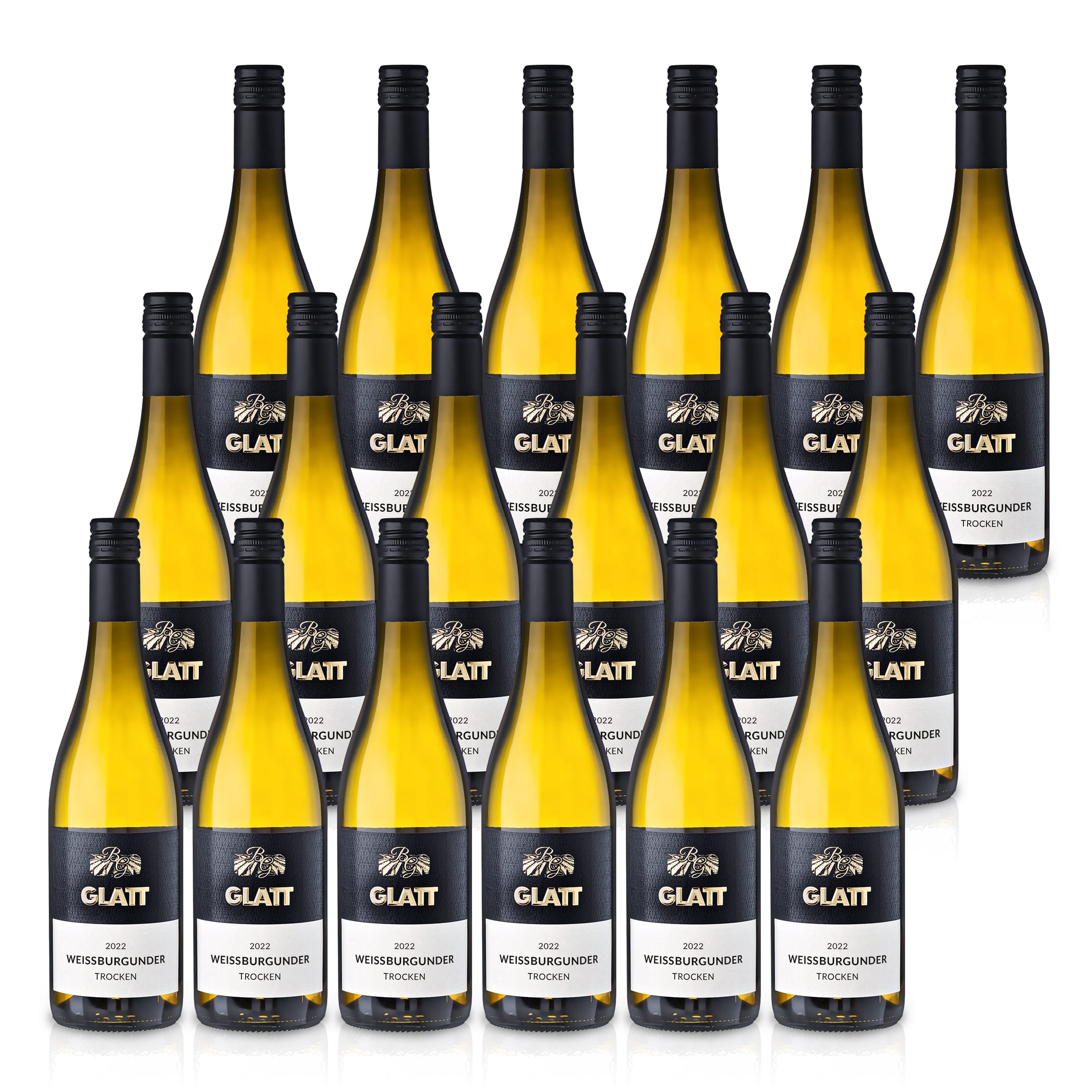 2022 Weißburgunder Weißwein trocken • GLATT • Qualitätswein vom Kaiserstuhl/Baden, Deutschland