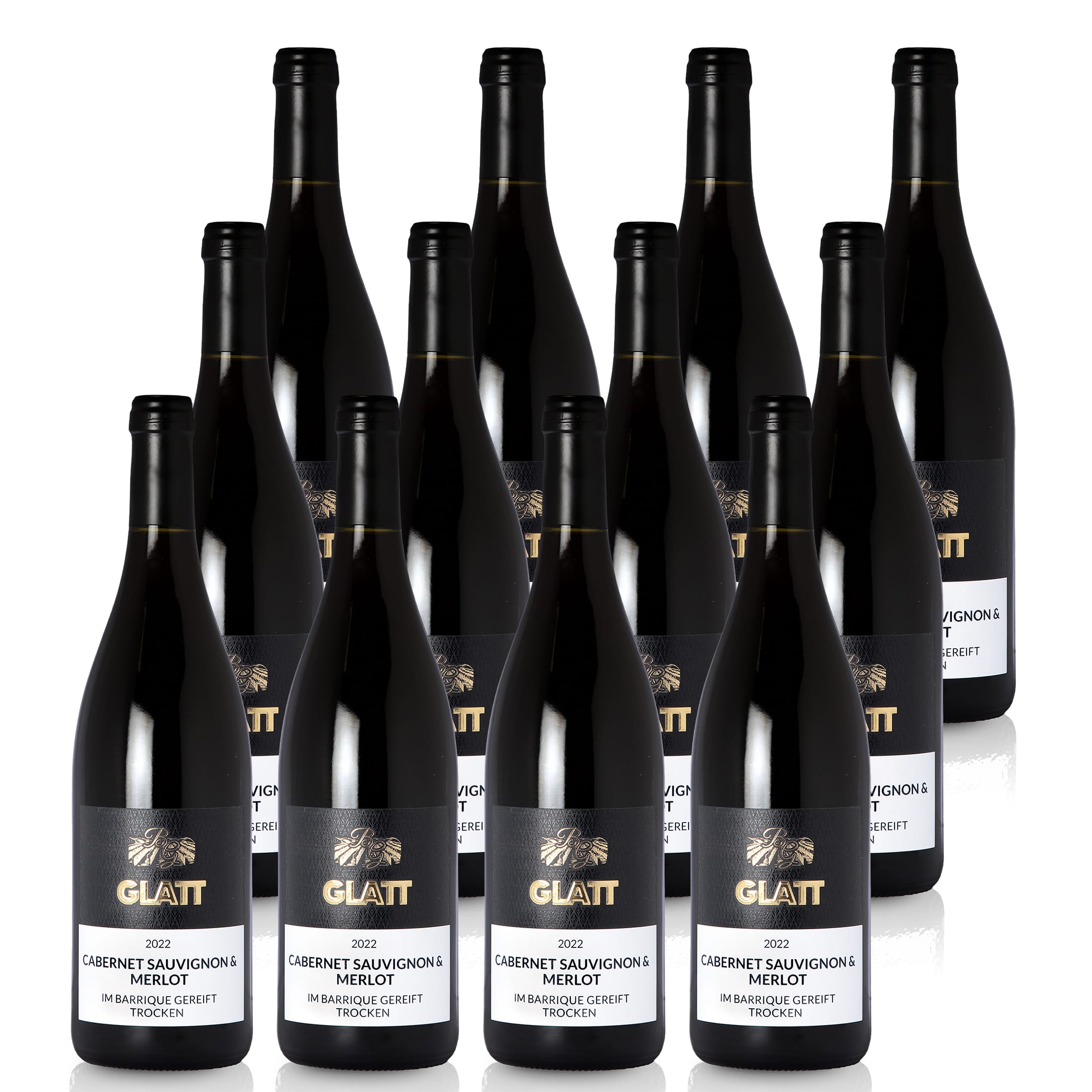 2022 Cabernet Sauvignon & Merlot Barrique Rotwein trocken • GLATT • Qualitätswein vom Kaiserstuhl/Baden, Deutschland