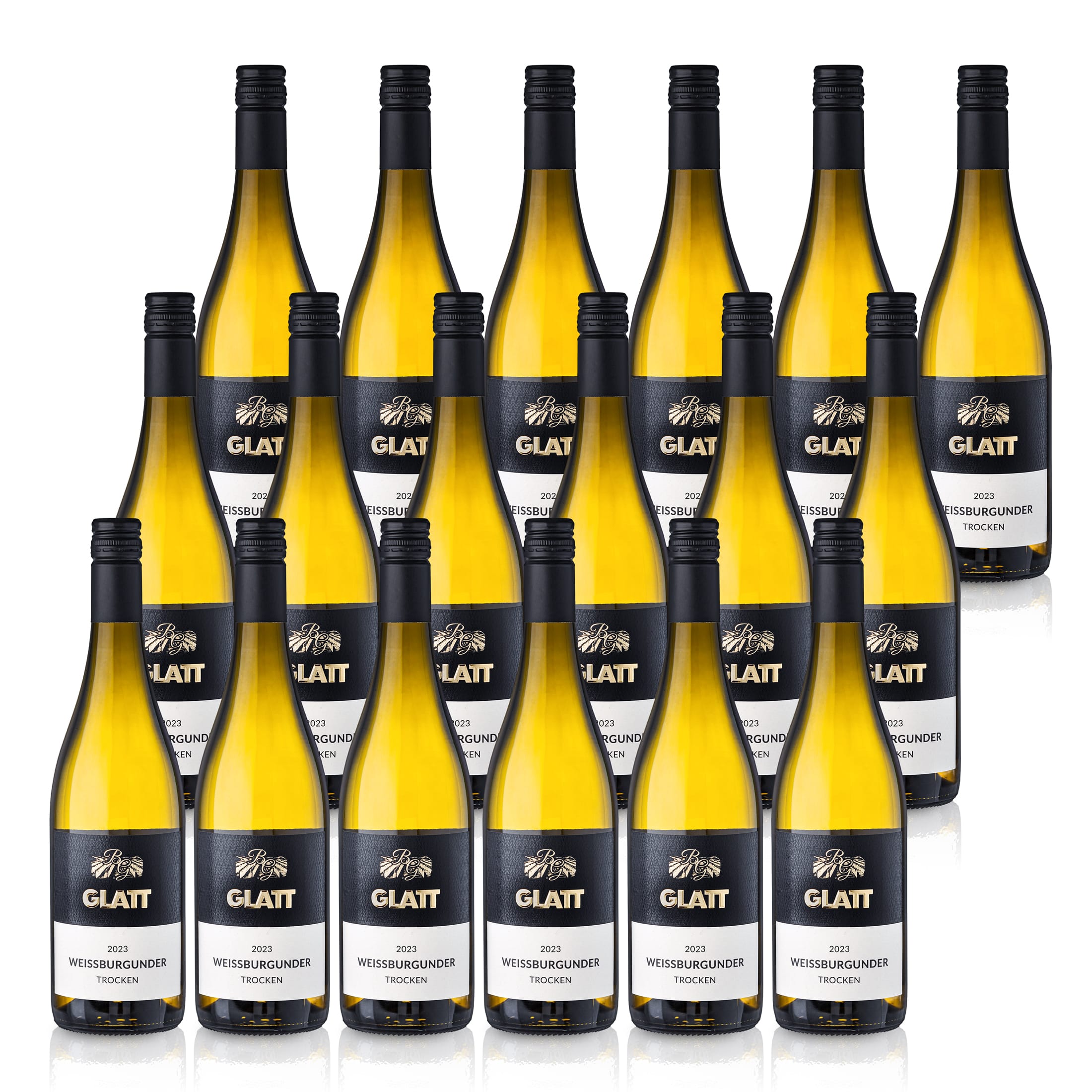 2023 Weißburgunder Weißwein trocken • GLATT • Qualitätswein vom Kaiserstuhl/Baden, Deutschland