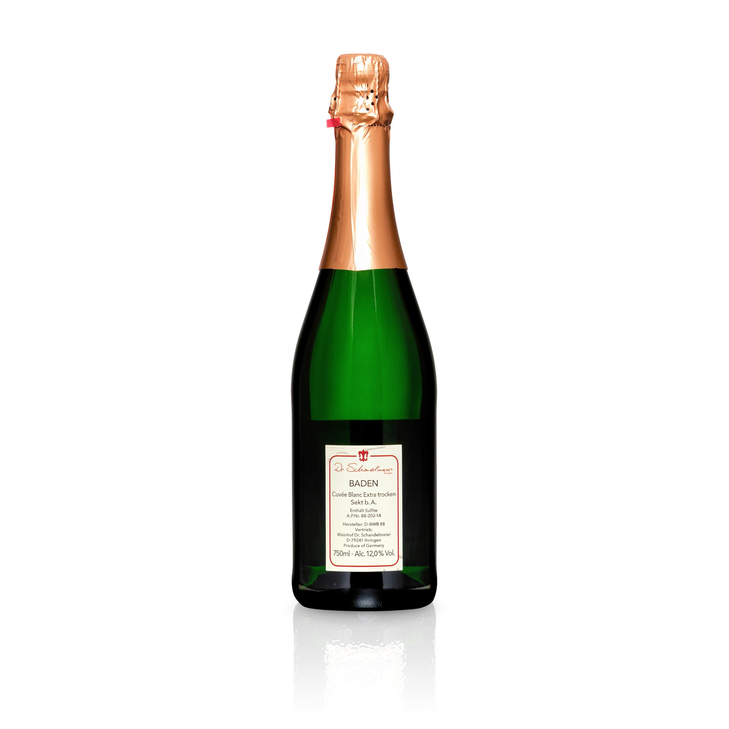 Sekt Cuvée Blanc extra-trocken - Weingut Dr. Schandelmeier
