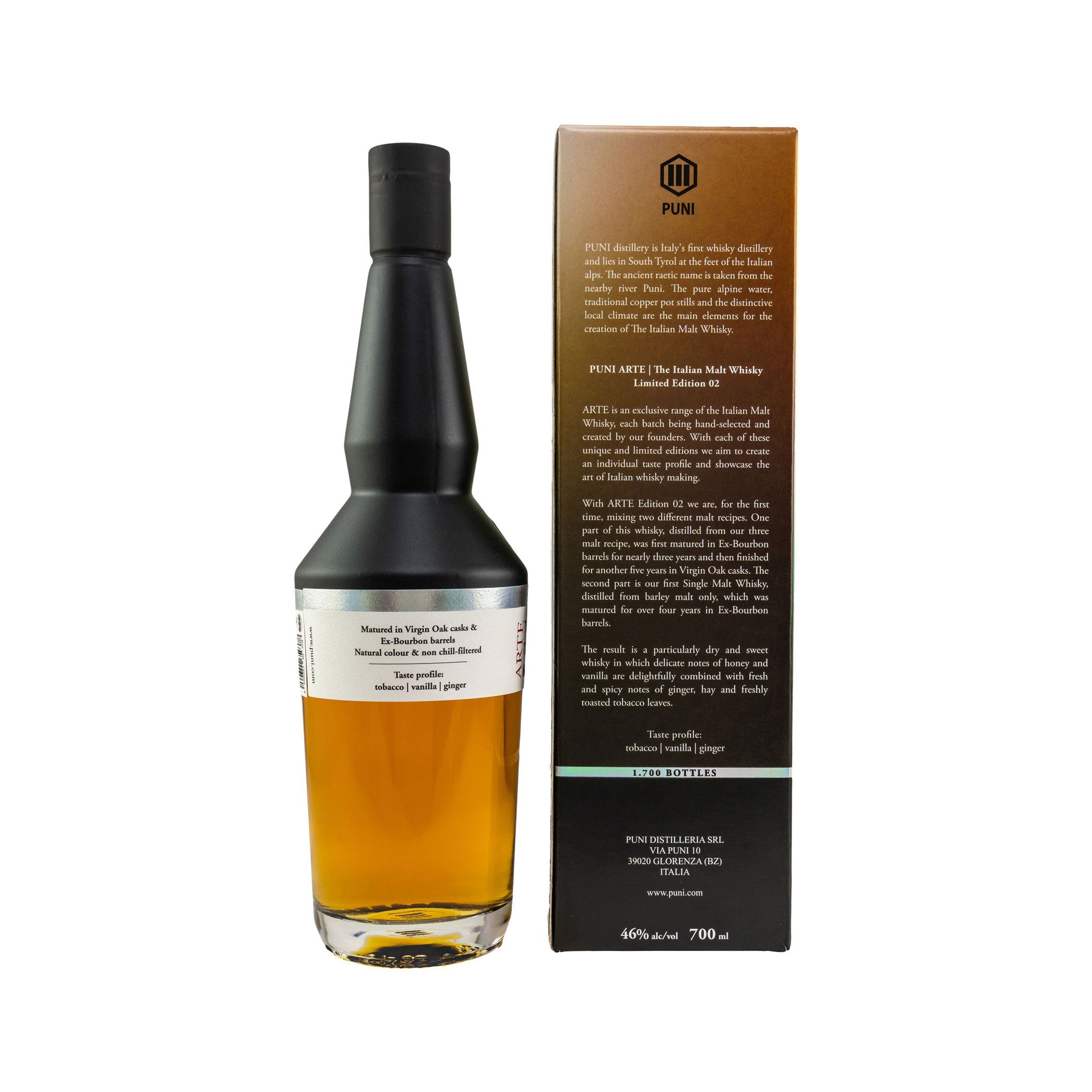 Puni Arte No. 2  Limited Edition  The Italian Malt Whisky