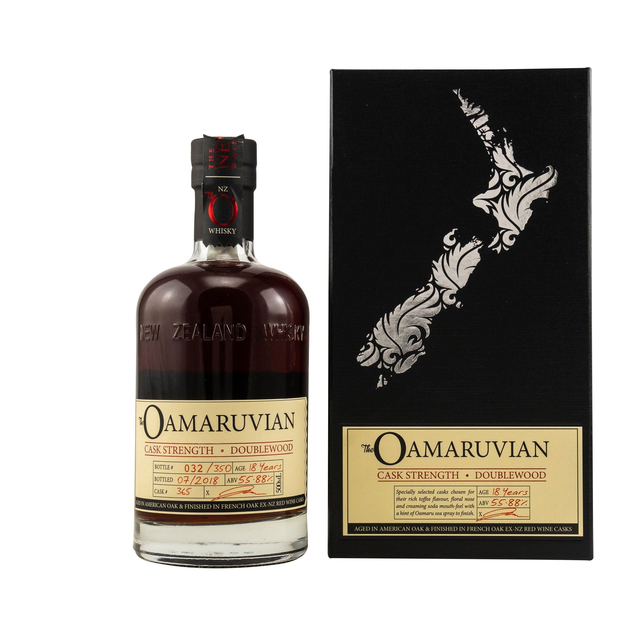 New Zealand The Oamaruvian 18 Jahre Cask Strength 55,88% - #365