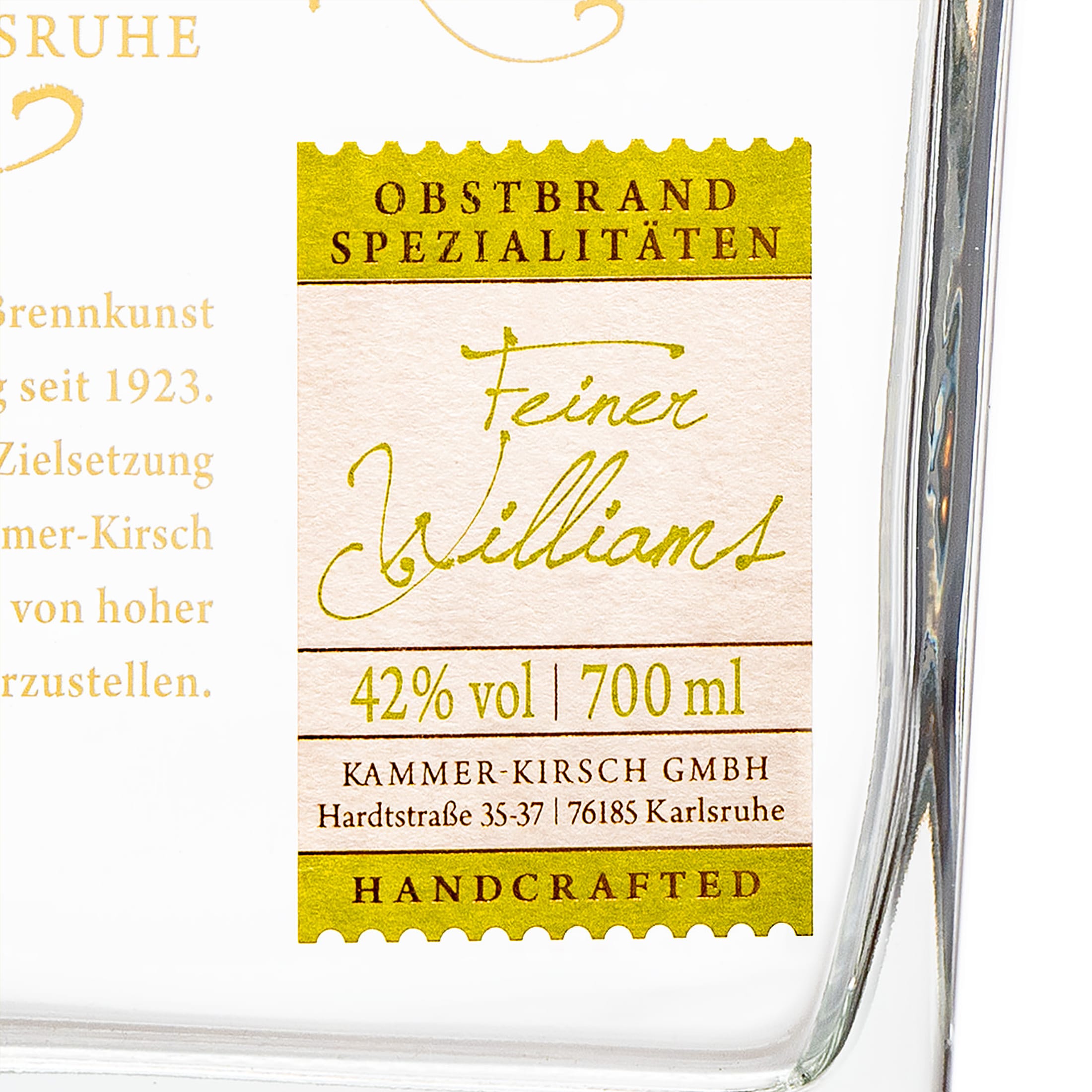 Fine Williams - fruit brandy - Distillery Kammer-Kirsch