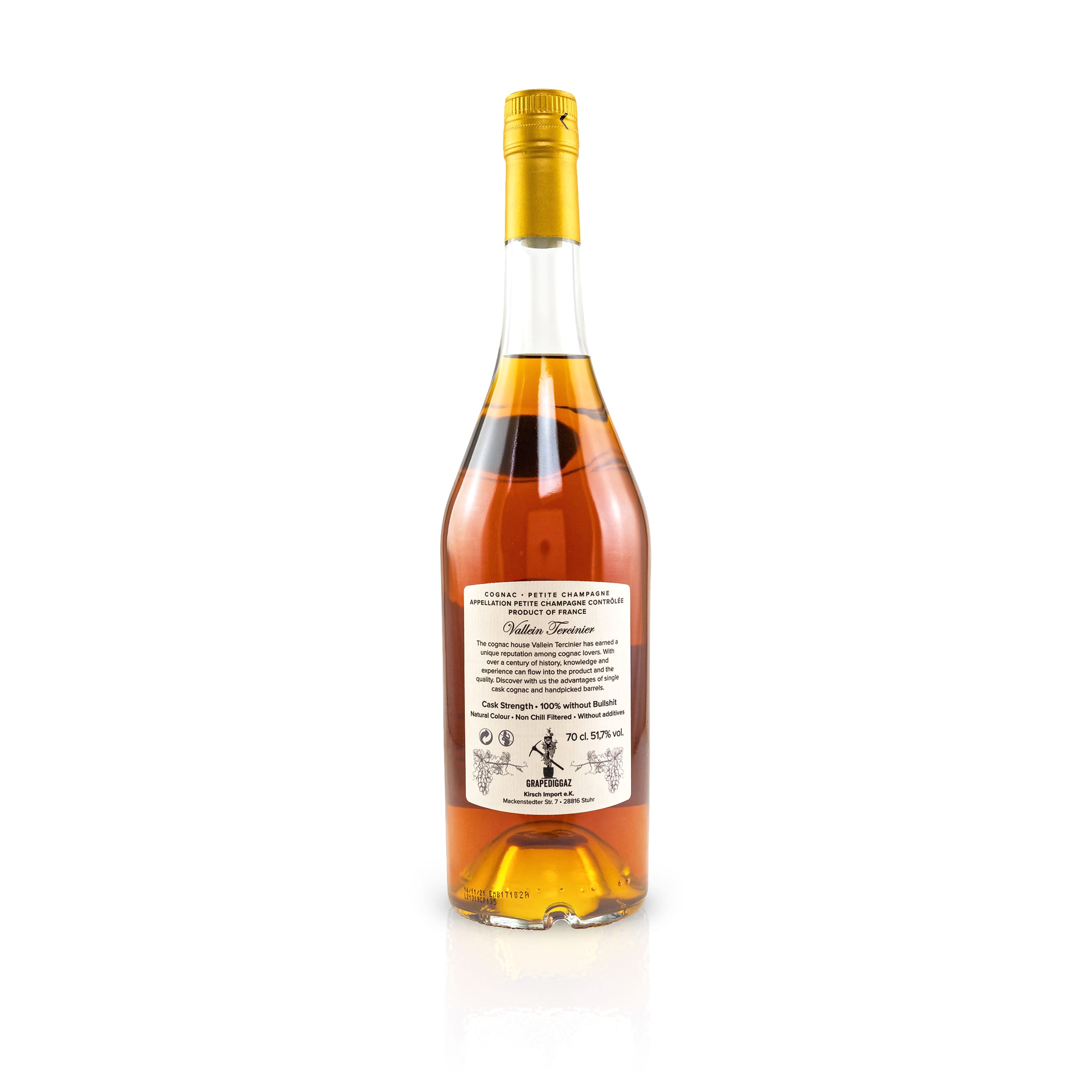 Cognac Petite Champagne Vallein Tercinier Lot 75 GrapeDiggaz by Wu DRAM Clan & Kirsch Import