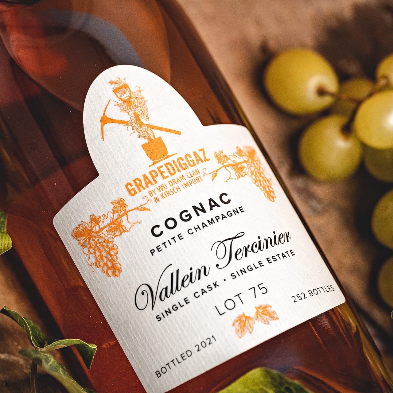 Cognac Petite Champagne Vallein Tercinier Lot 75 GrapeDiggaz by Wu DRAM Clan & Kirsch Import