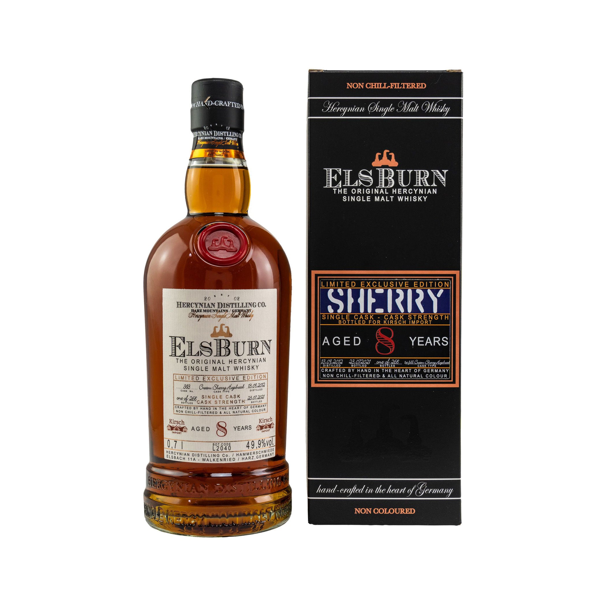 Elsburn 8 Jahre 2012 - 2021 Cream Sherry Hogshead