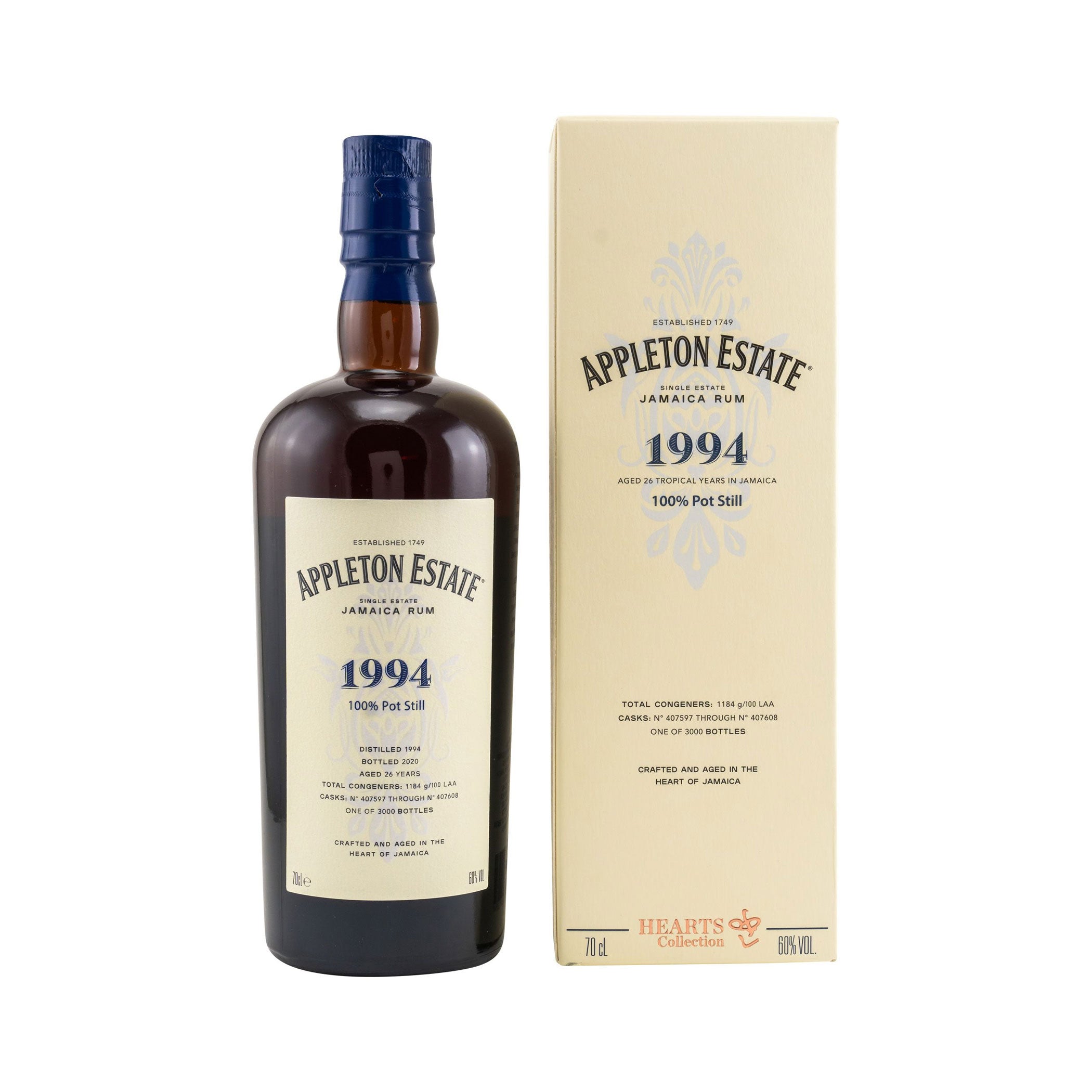 Appleton Rum 26 Jahre Appleton Hearts 1994/2020 - Hearts Collection Jamaican Rum 63%