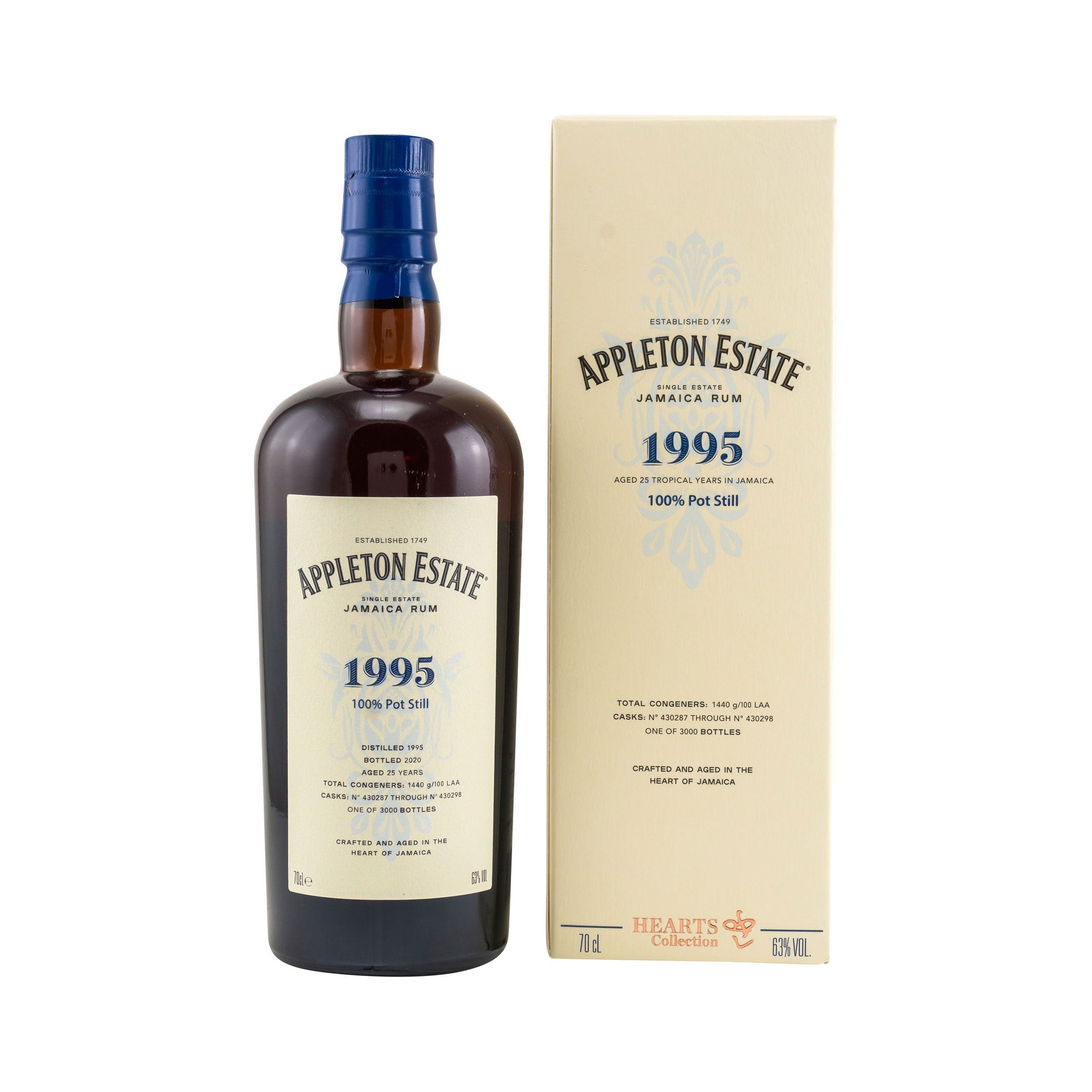 Appleton Rum 25 Jahre Appleton Hearts 1995/2020 - Hearts Collection Jamaican Rum 63%