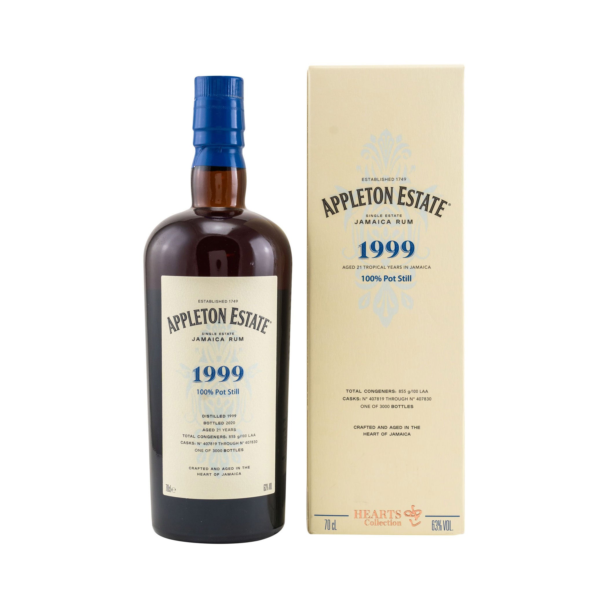 Appleton Rum 21 Jahre Appleton Hearts 1999/2020 - Hearts Collection Jamaican Rum 63%