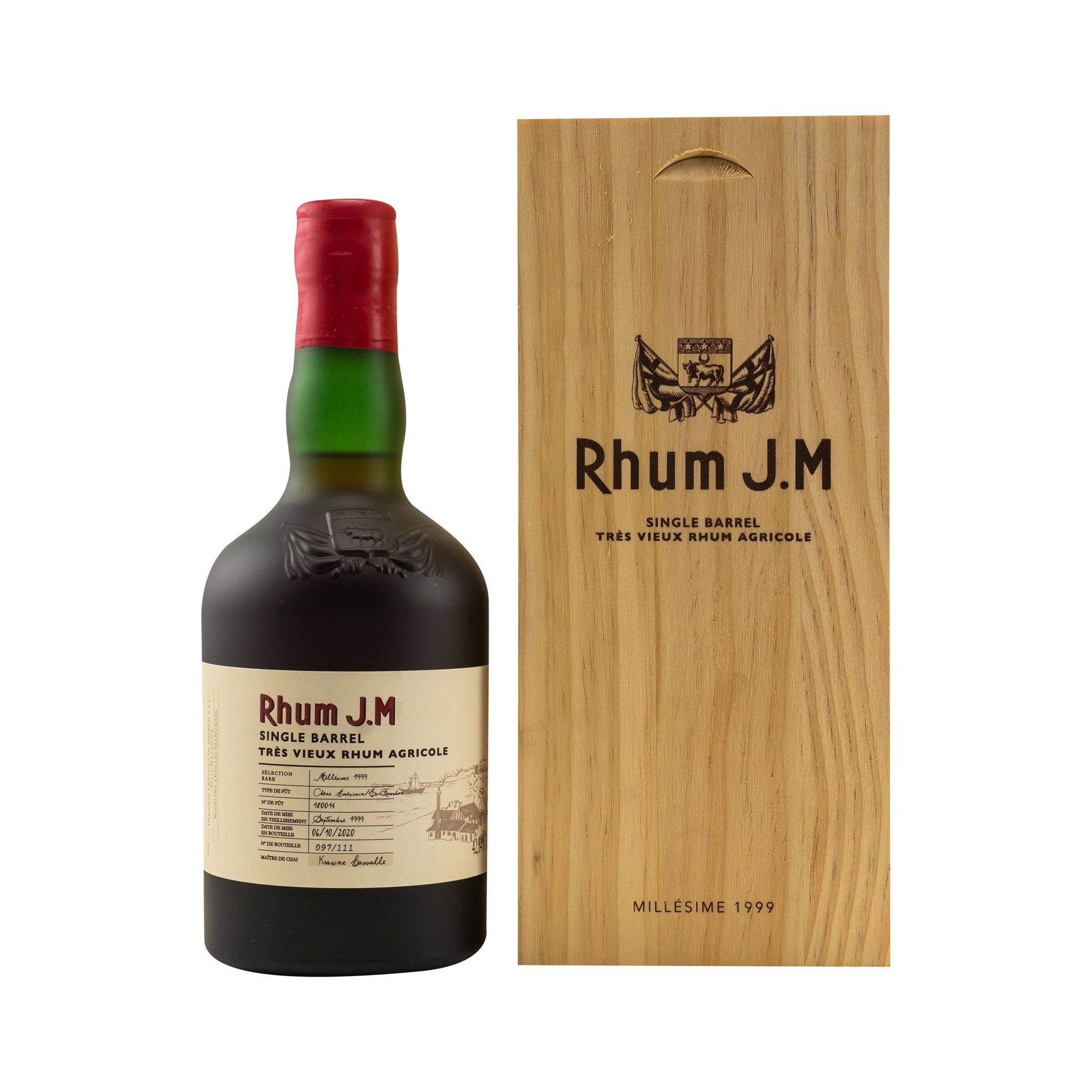 Rhum J.M Single Barrel, Millesime 1999 FUT 014